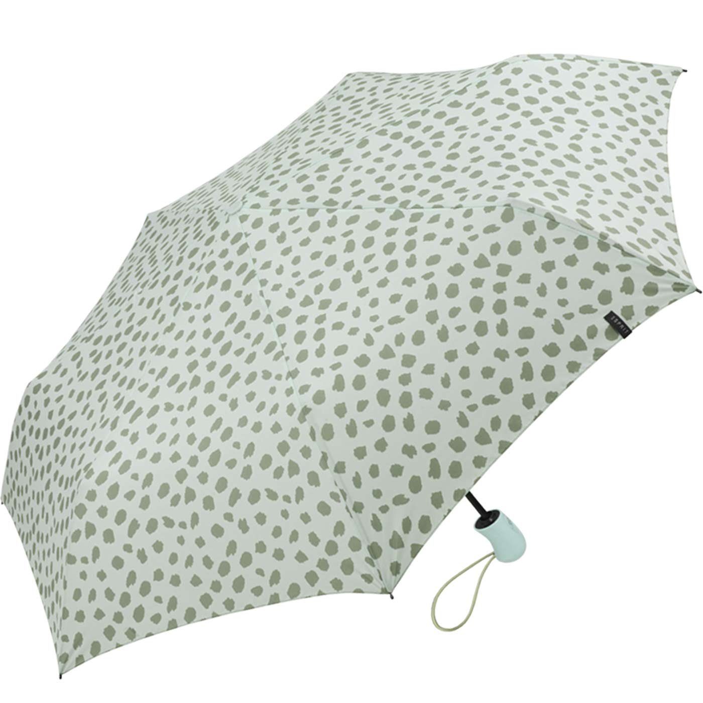 Damen Regenschirme Esprit Taschenregenschirm Damen Easymatic Light Auf-Zu Automatik Petal Rain, stabil und praktisch, mit lebhaf