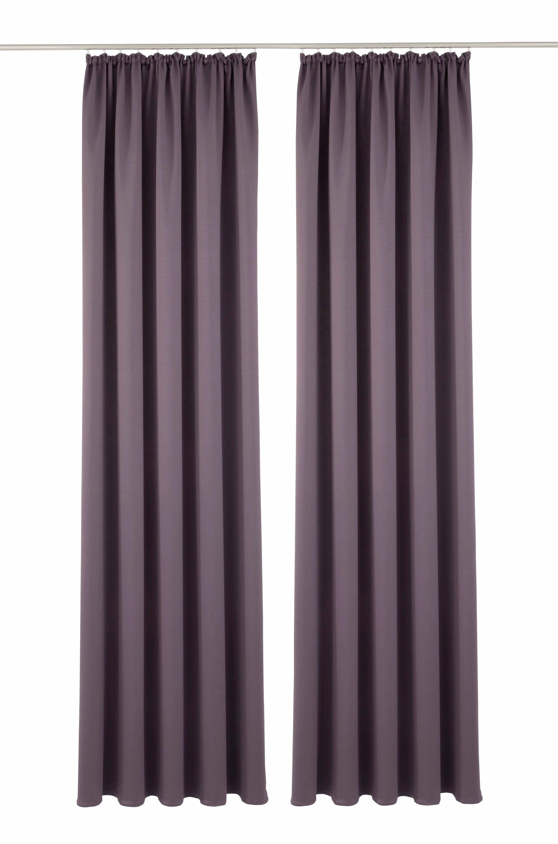 OTTO home Verdunkelungsvorhang Solana, Gardinen mit Kräuselband, verdunkelnd, 2er Set, Topseller (2 St), Kräuselband, verdunkelnd, 2er-Set Verdunklungsvorhang m – Bild 2 von 5