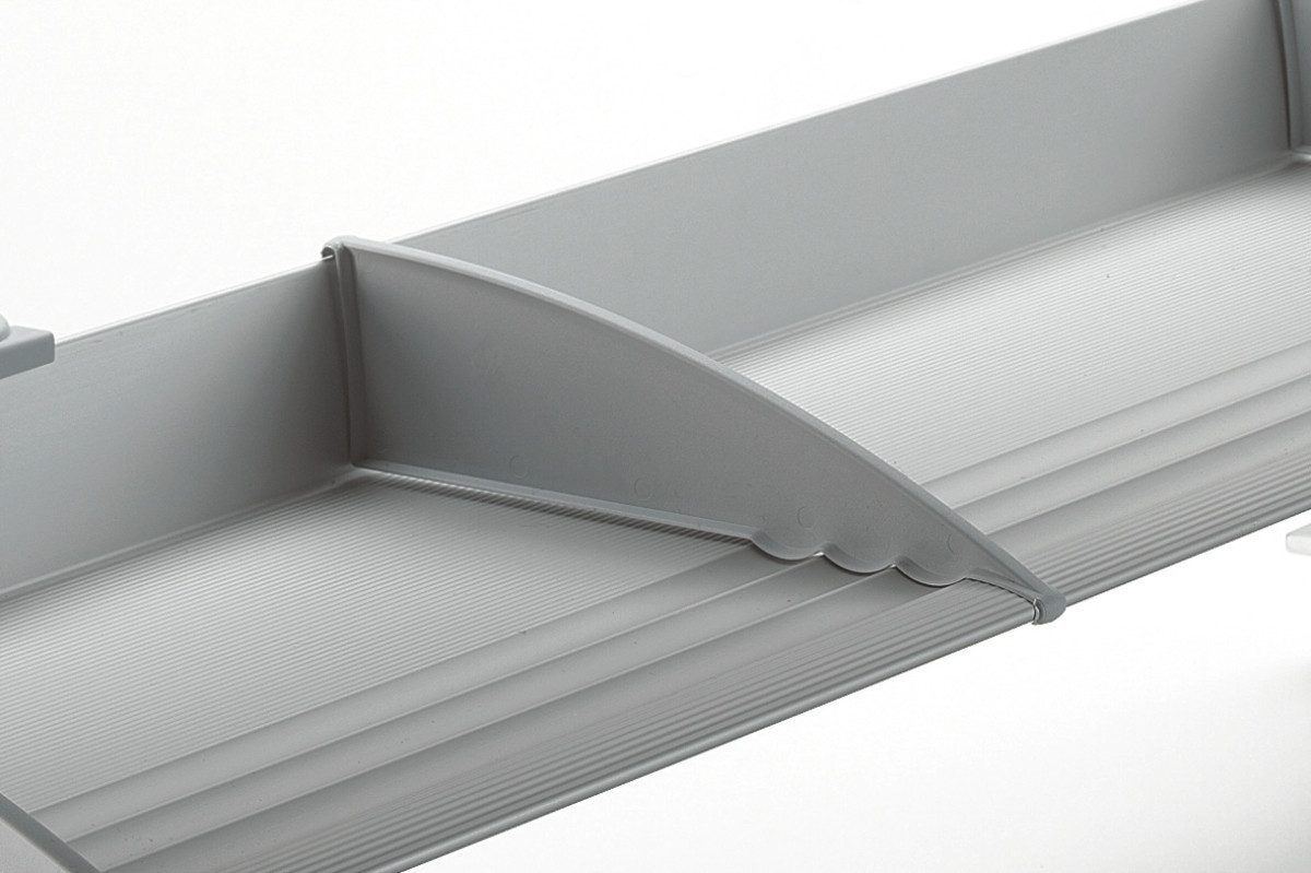 NOVUS Tischaufsatz Schreibtischablage Mehrfach-Teiler VE=2 Stück lichtgrau