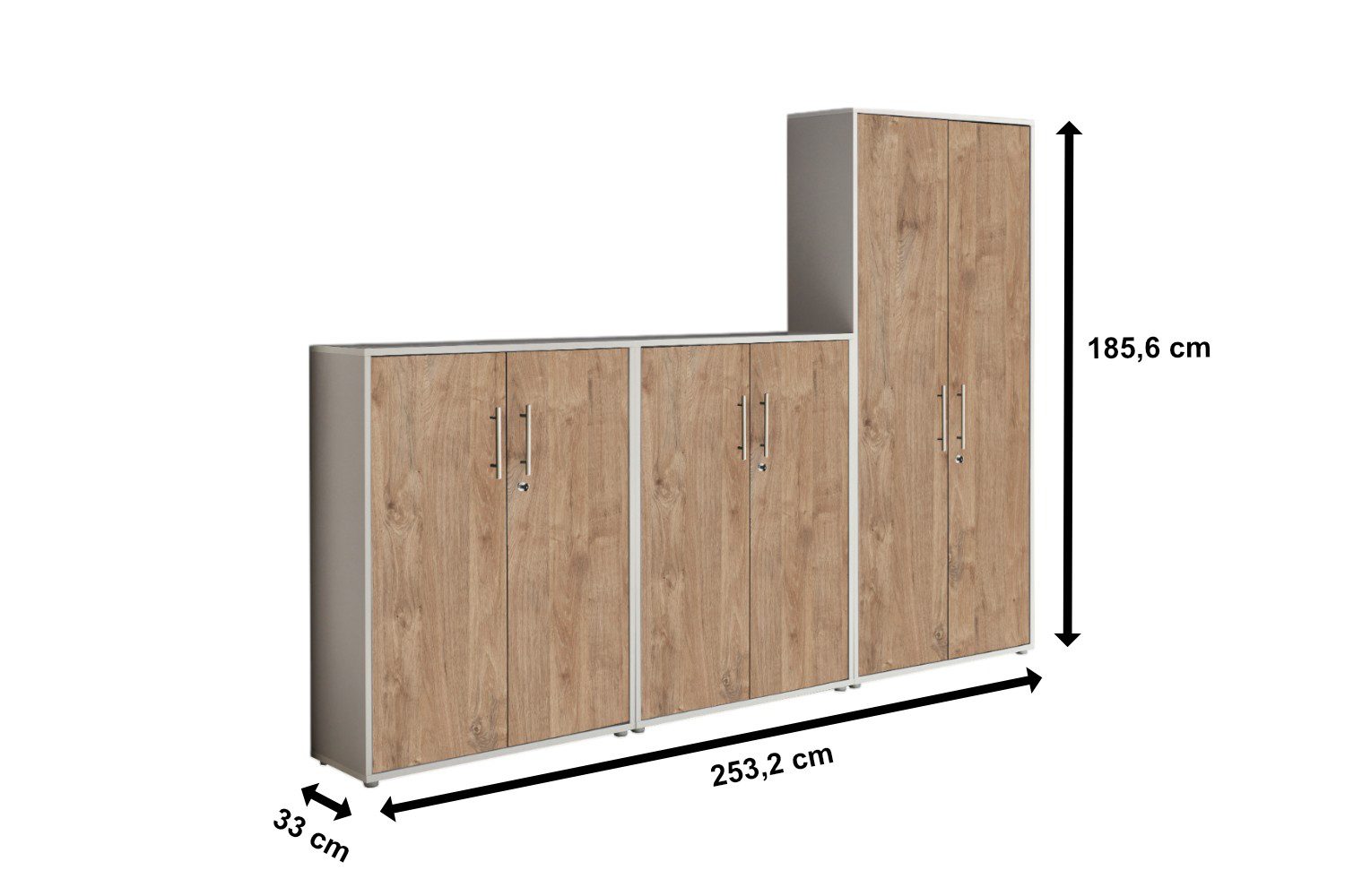 moebel-dich-auf Aktenschrank OFFICE EDITION (Set 53, günstig online kaufen