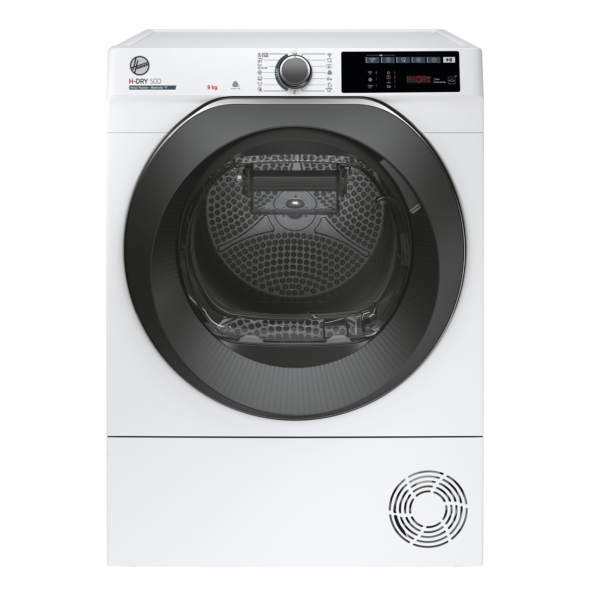 Hoover Wärmepumpentrockner H-DRY500 Design NDE H9A2TSBEXS-S, WiFi + Bluetooth, Schuhgestell, 15 + 1 Programme, AquaVision