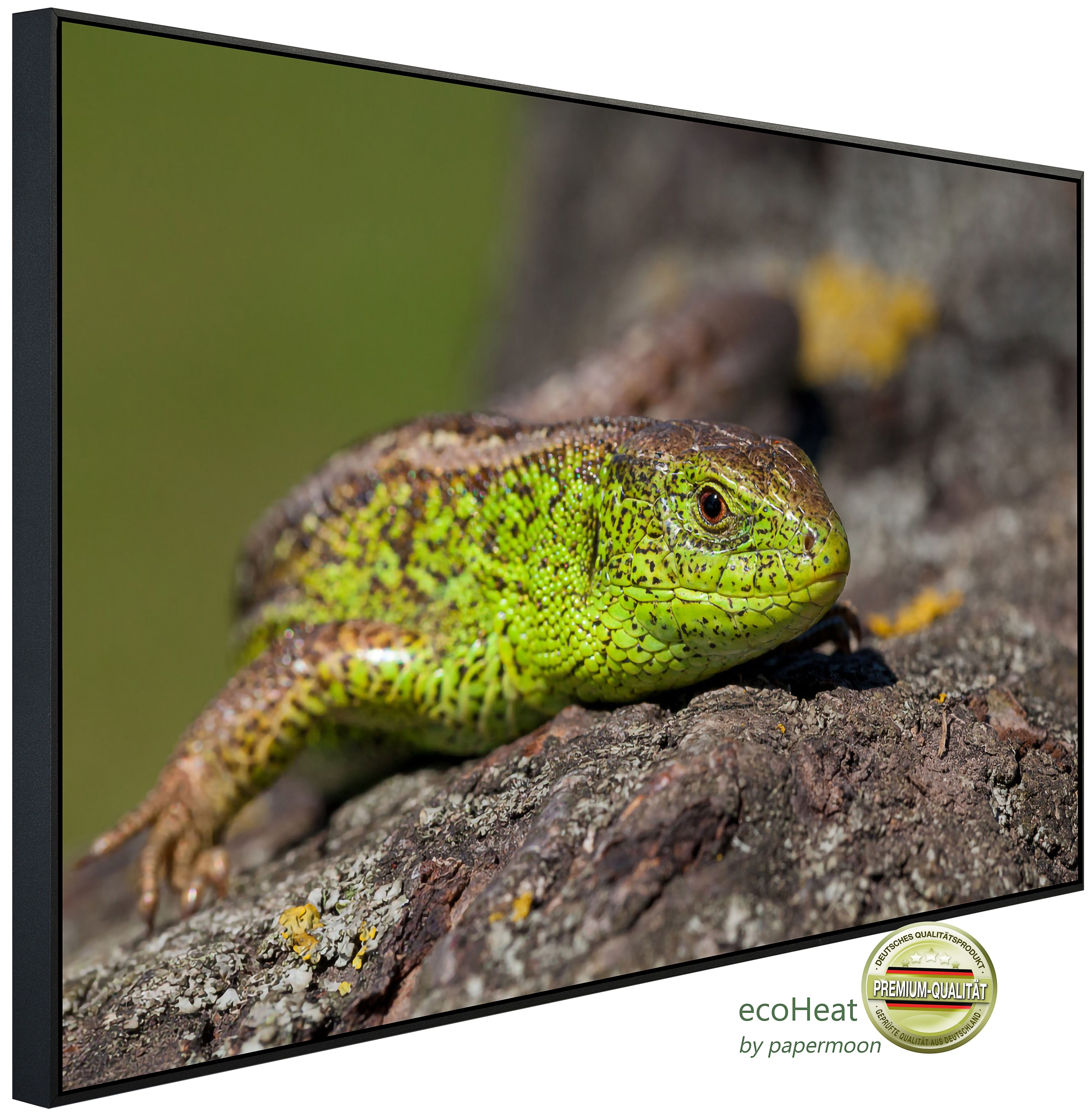 Papermoon Infrarotheizung INFRAROT-BILD-HEIZUNG, Eidechse, TÜV-Rheinland/GS zertifiziert, angenehme Strahlungswärme