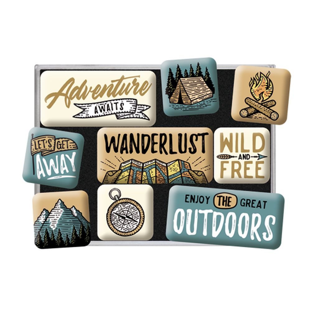 Nostalgic-Art Magnet 9tlg. Magnetset - Outdoor & Activities - Outdoor Adventure