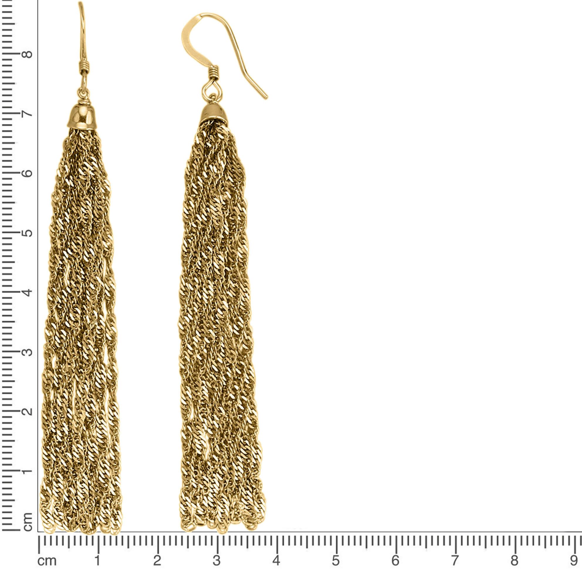 Firetti Paar Ohrhaken Schmuck Geschenk Silber 925 Ohrschmuck Ohrringe Quaste
