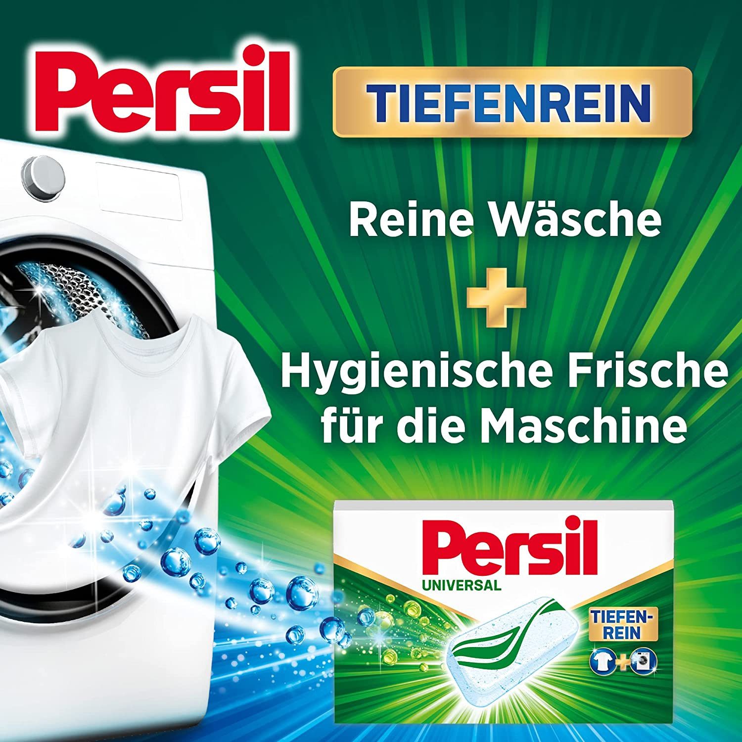 Persil Universal Power Bars 16 WL Vollwaschmittel (16-St. Bars mit Tiefenrein Technologie)