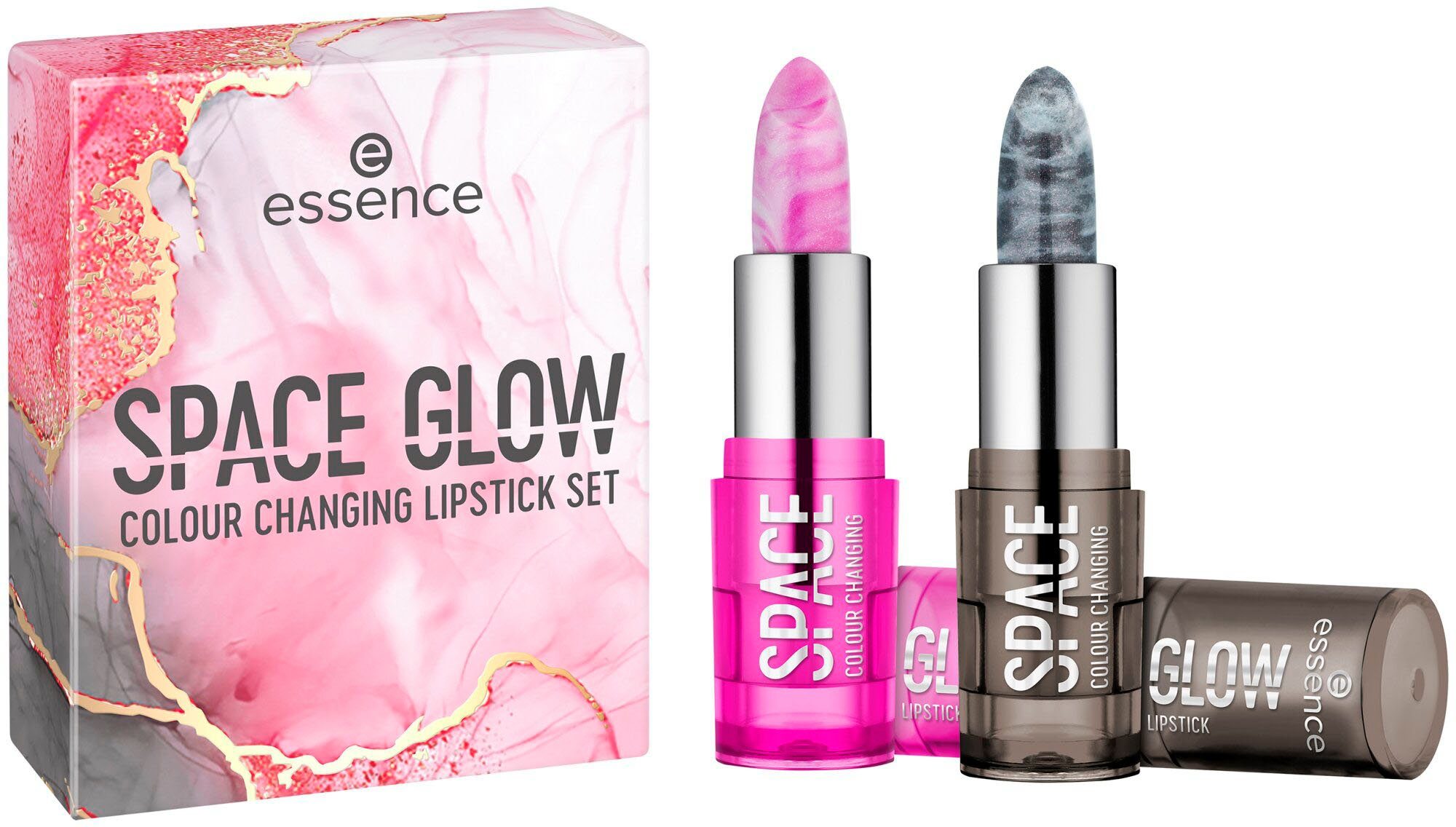 GLOW COLOUR Essence LIPSTICK SPACE CHANGING SET, Lippenstift-Set