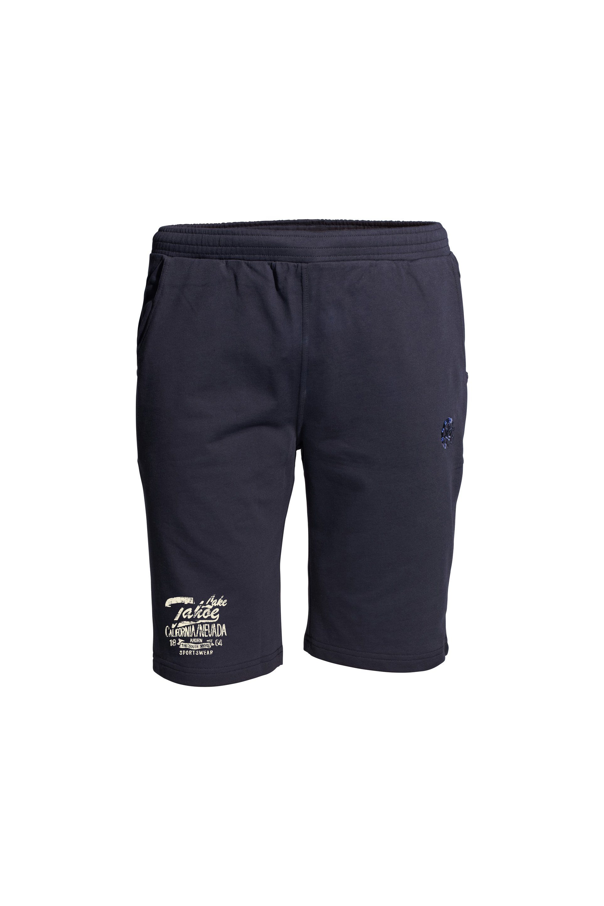 Print mit TAHOE AHORN LAKE modischem Shorts blau SPORTSWEAR