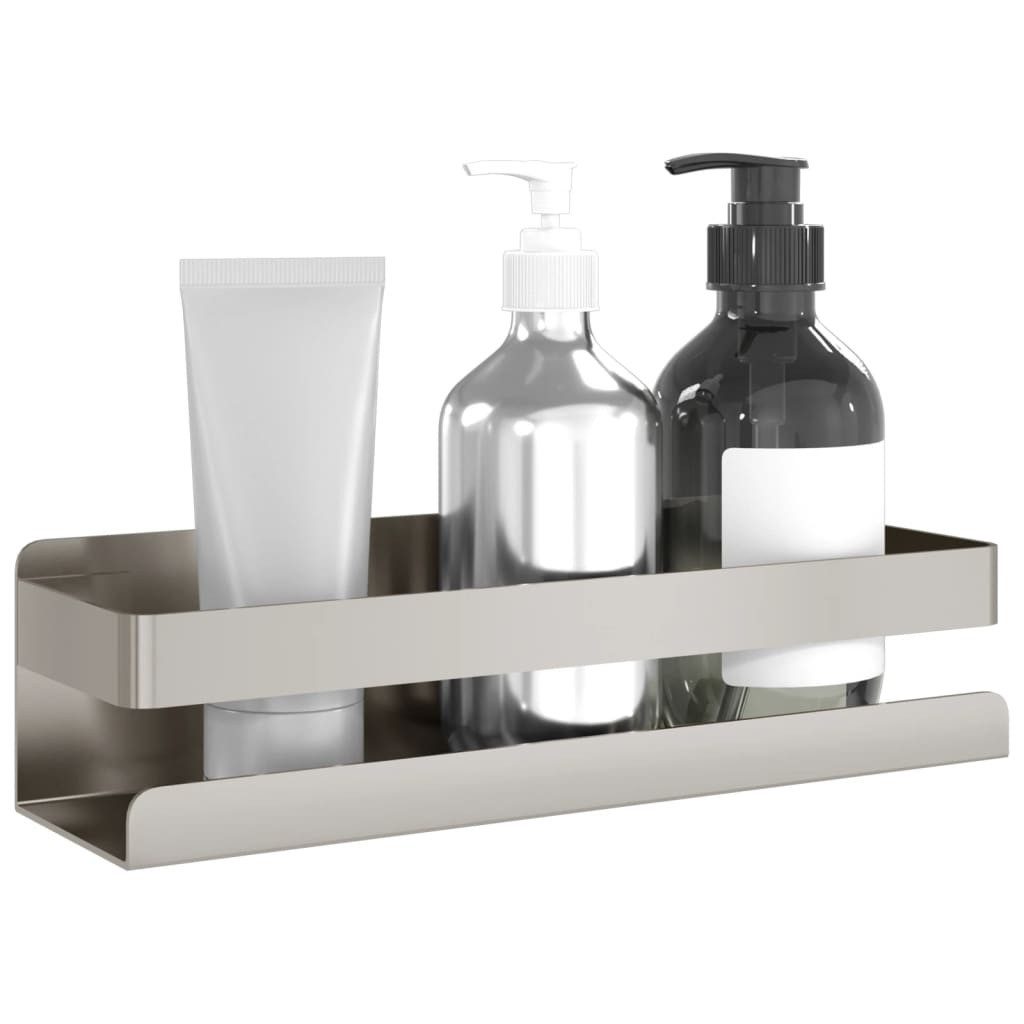 vidaXL Badregal 23 x 65 x 6 cm Duschablage 23x6,5x6 cm Gebürsteter Edelstahl 304