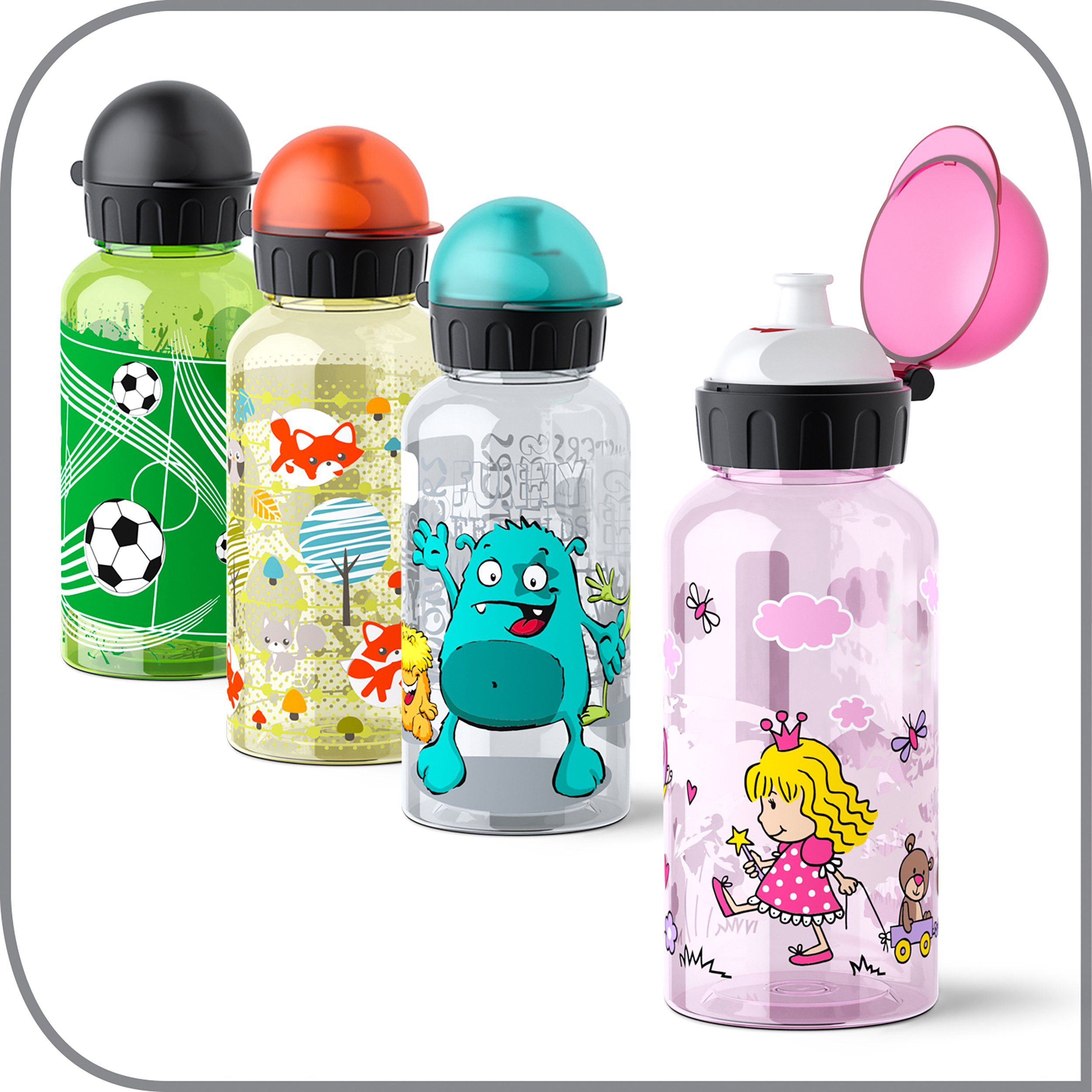 Emsa Trinkflasche sicher/praktisch/hygienisch/dicht/unbedenklich,500 ml N30333 Tritan, Kids