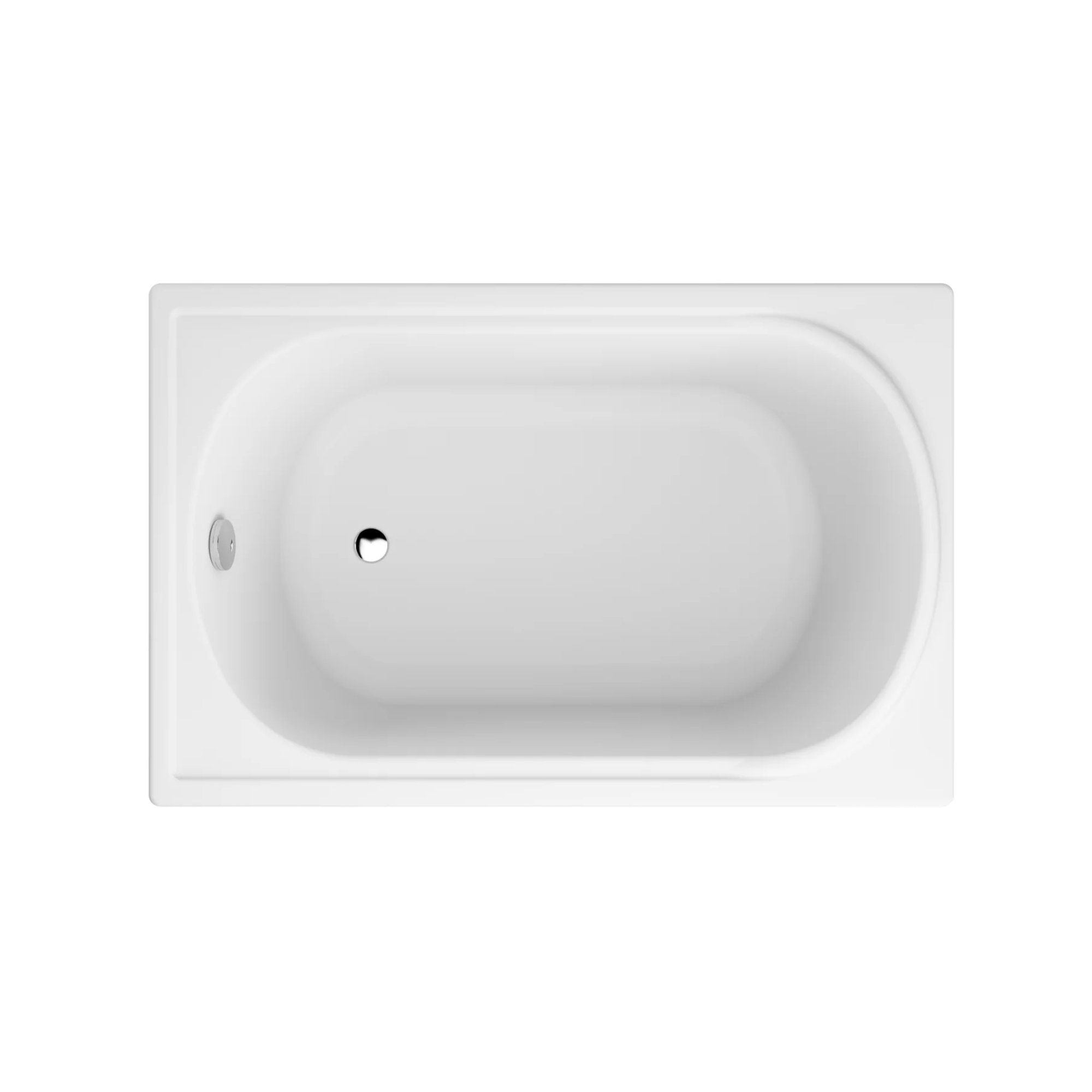 KOLMAN Badewanne MODERN 120x70cm - Komplettset Mit Ablauf & Füßen