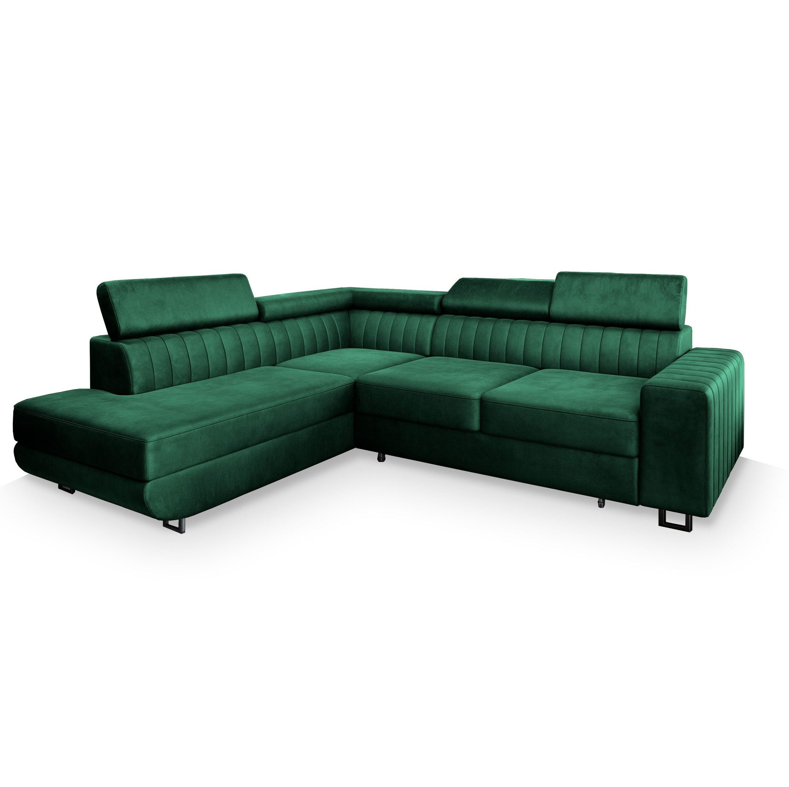 Masseno Ecksofa NOLA mit Schlaffunktion L-Form, Sofa mit Bettkasten günstig online kaufen