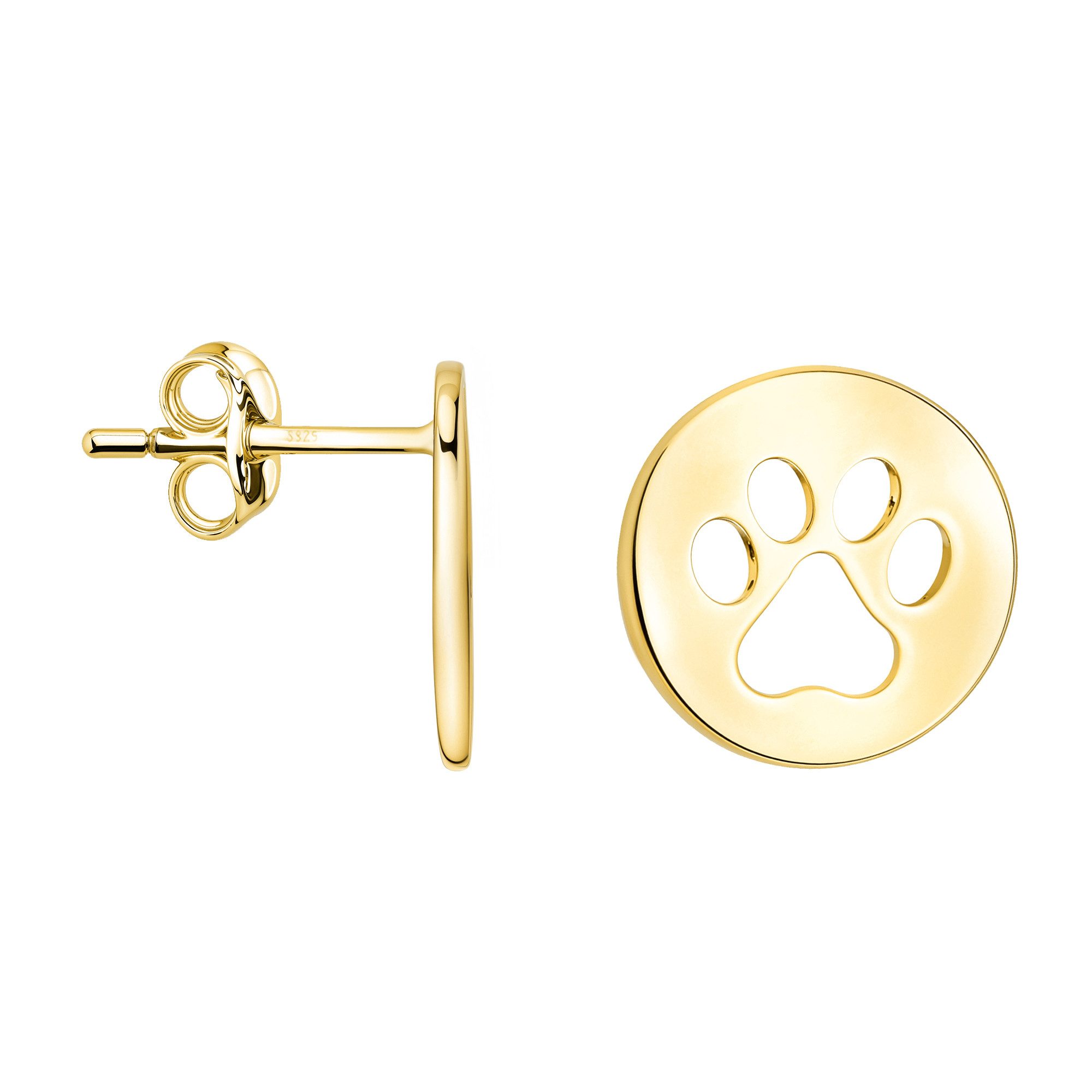 Sofia Milani Paar Ohrstecker Pfote, 925 Silber Damen Schmuck - E1068