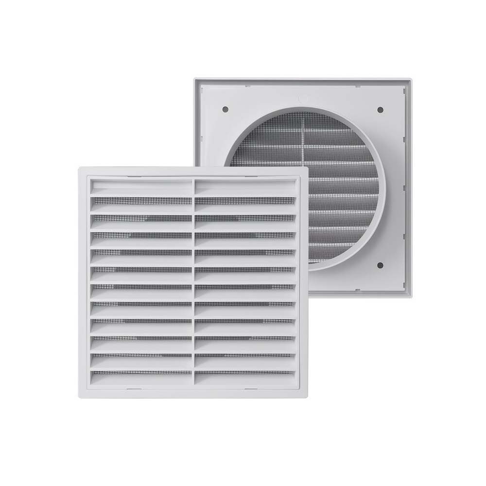 JOYOLEDER Lüftungsgitter Abluftgitter, Belüftungsgitter mit Insektenschutzgitter Luftgitter (Lamellengitter Abzugsgitter)