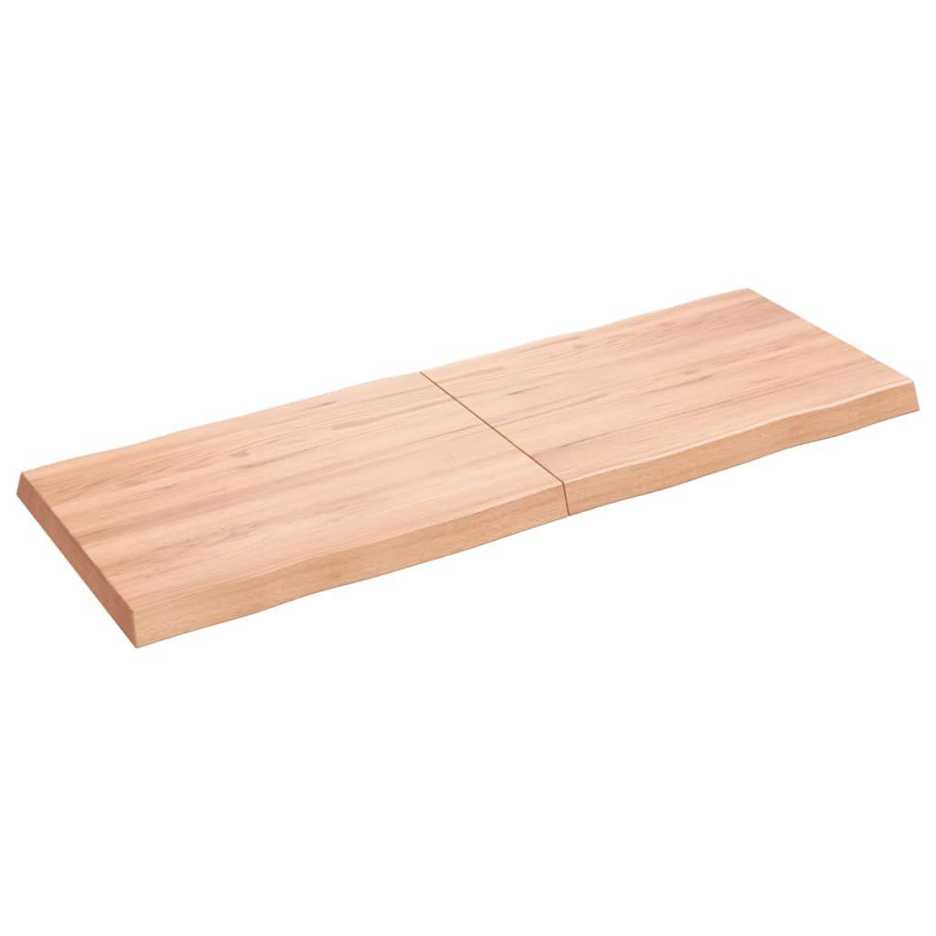 Behandelt cm St) 140x50x(2-6) Baumkante Tischplatte (1 Massivholz furnicato