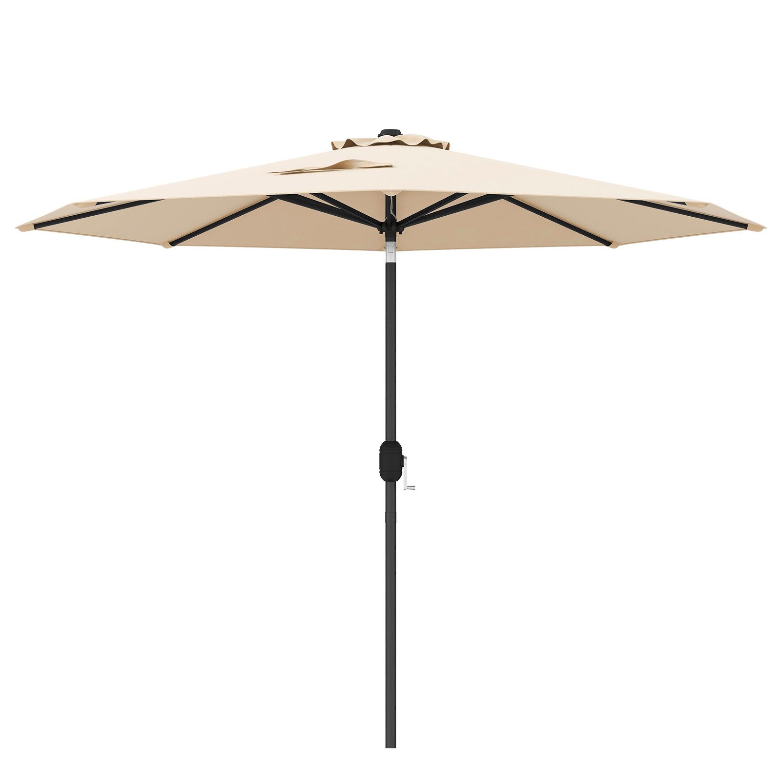 COSTWAY Sonnenschirm Ø270cm Balkonschirm, 30° neigbar, günstig online kaufen