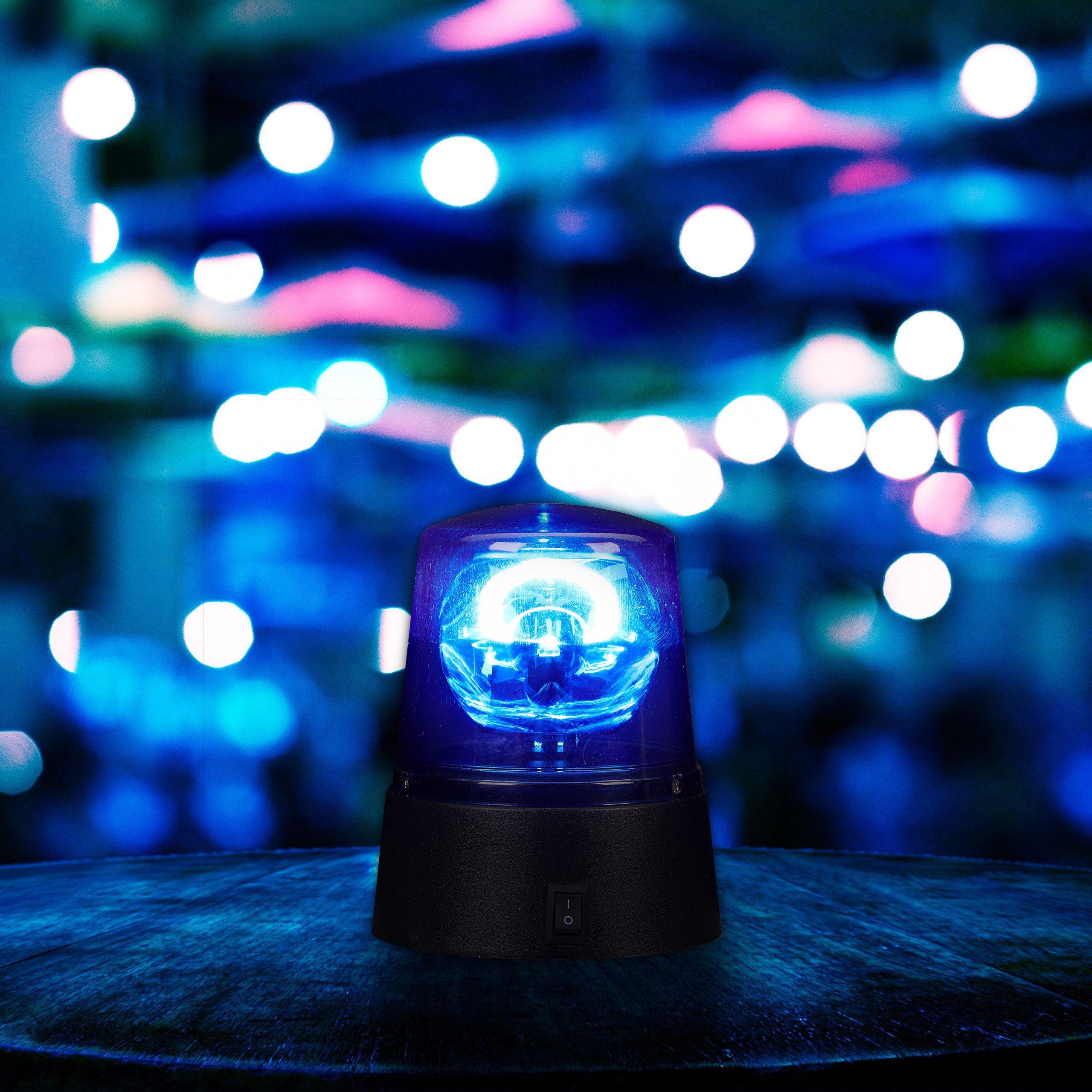 relaxdays LED Dekolicht 2 x LED Blaulicht