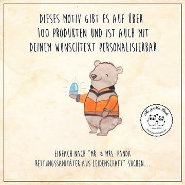 Mr. & Mrs. Panda Tragetasche Rettungssanitäter Leidenschaft - Schwarz - Geschenk, Danke, Jutebeute (1-tlg), Design-Highlight