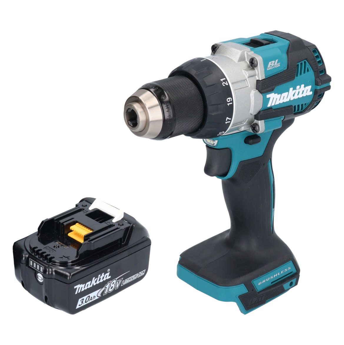 Thumbnail - Makita Säulenbohrmaschine Makita DDF 489 F1 Akku Bohrschrauber 18 V 73 Nm Brushless + 1x Akku 3
