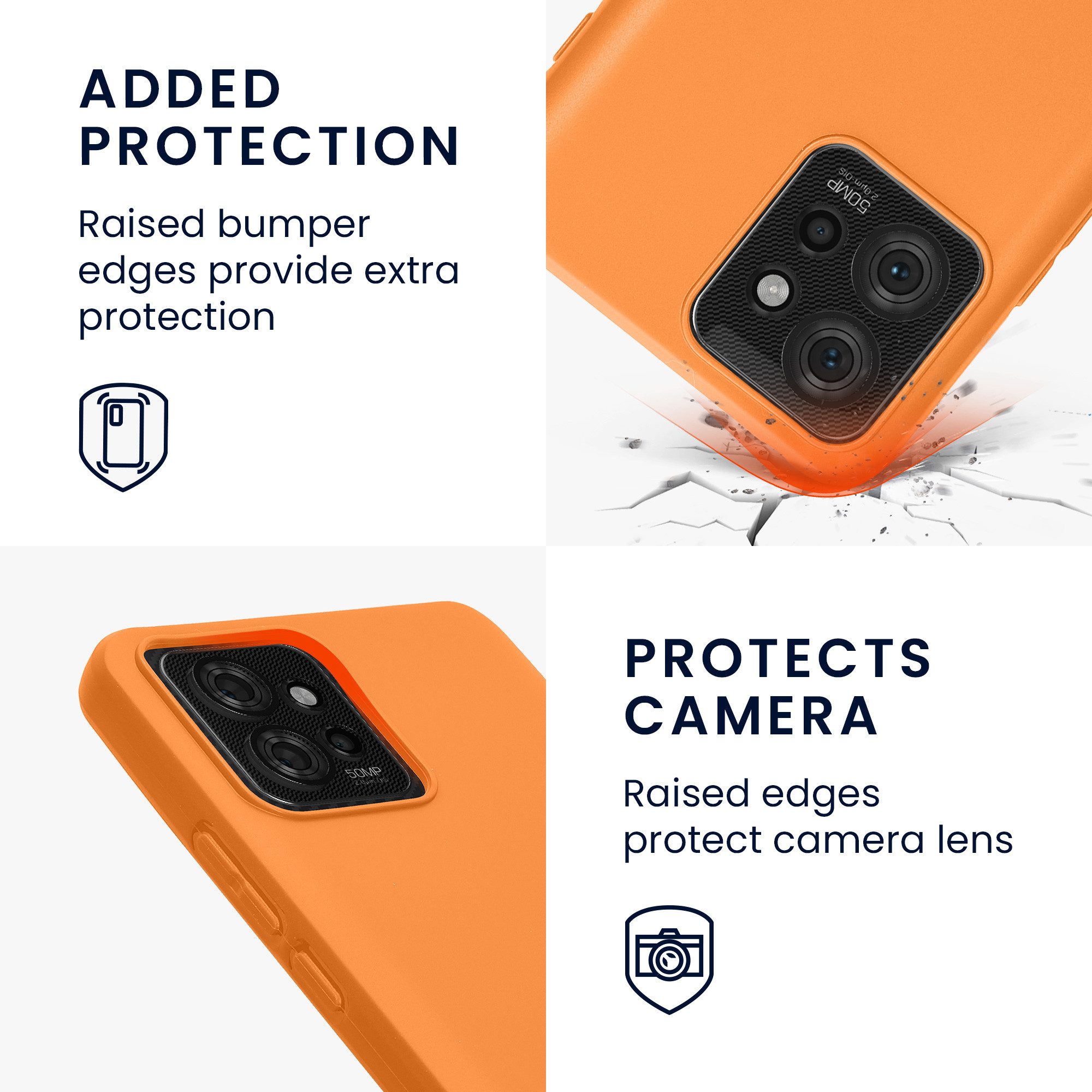 kwmobile Handyhülle Hülle für Motorola ThinkPhone, Hülle Silikon - Soft Handyhülle - Handy Case Cover