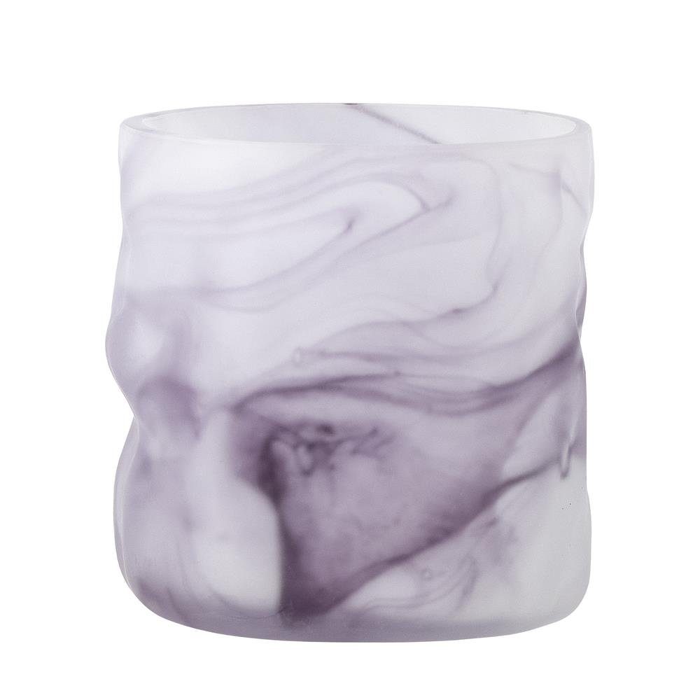Bloomingville Teelichthalter Moore, in Violett, 10cm, aus Glas