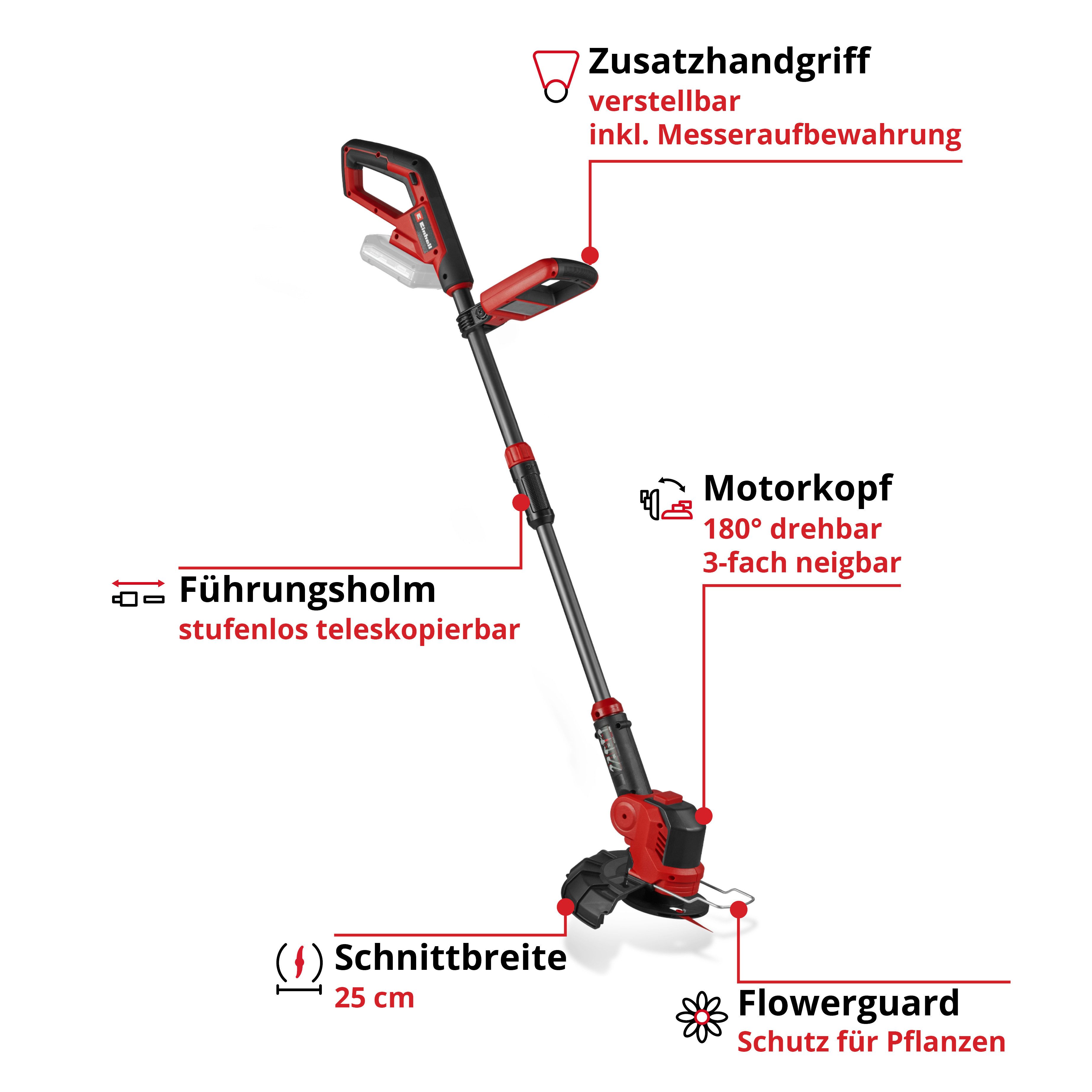 Einhell Akku-Rasentrimmer GE-CT 18/25-1 Li-Solo, 25 günstig online kaufen