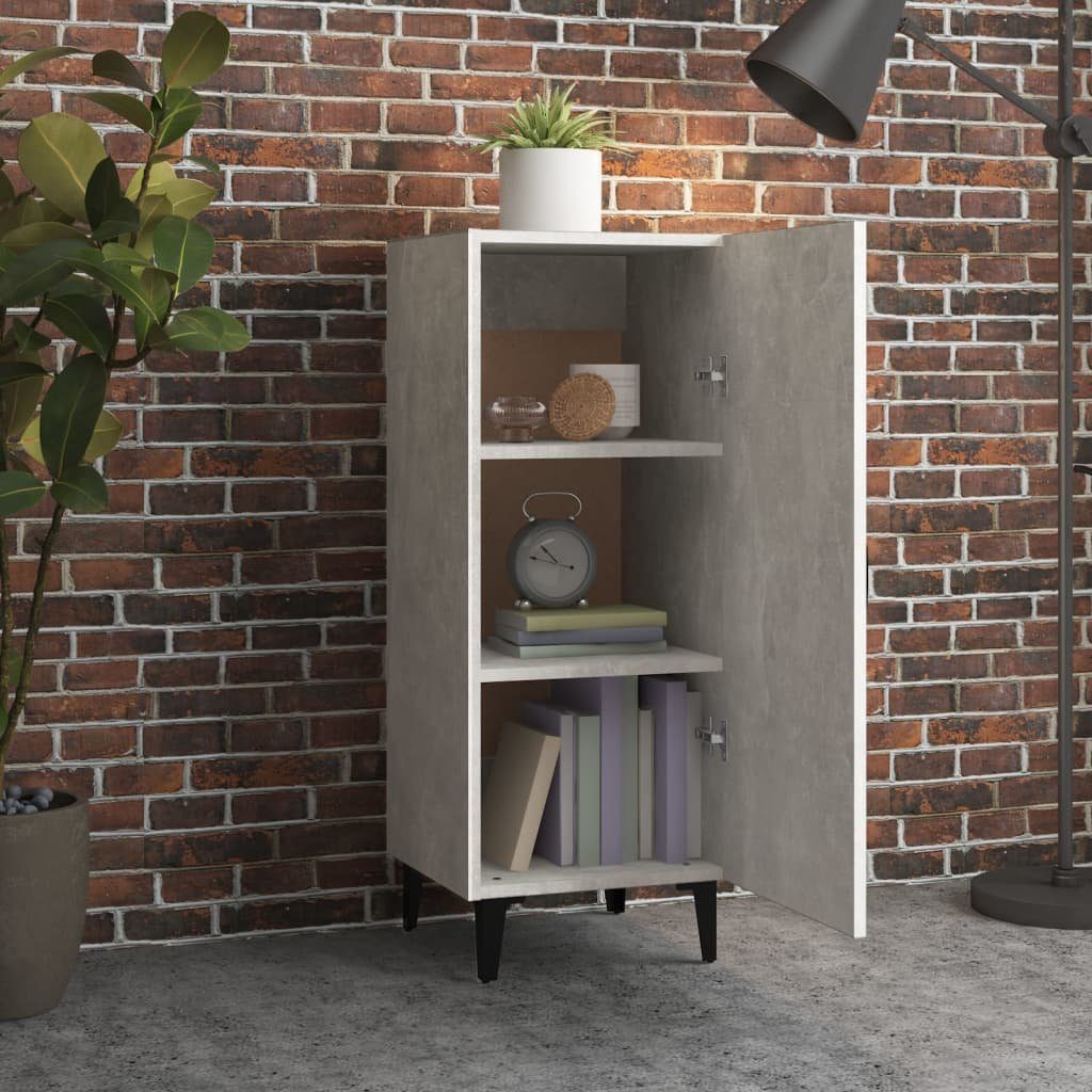 vidaXL Sideboard Sideboard Betongrau 34,5x34x90 cm günstig online kaufen