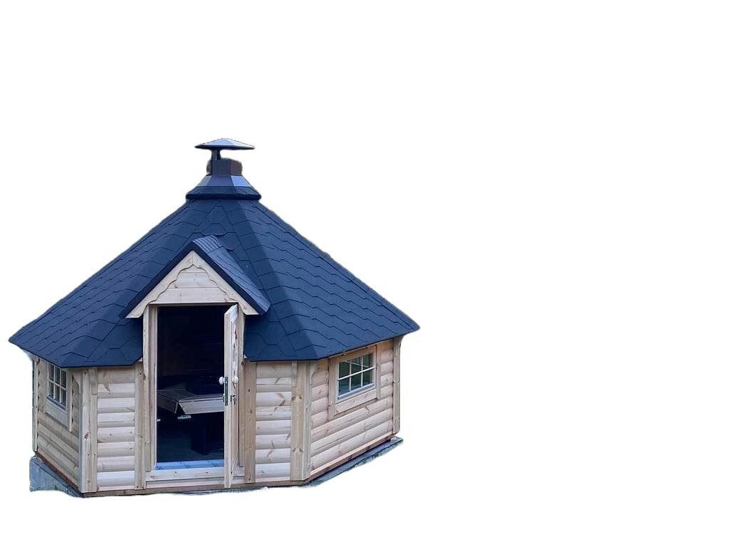 Grillkota Hütte Grillhütte Haus Finnische Grills Grillhaus Outdoor 14 m²