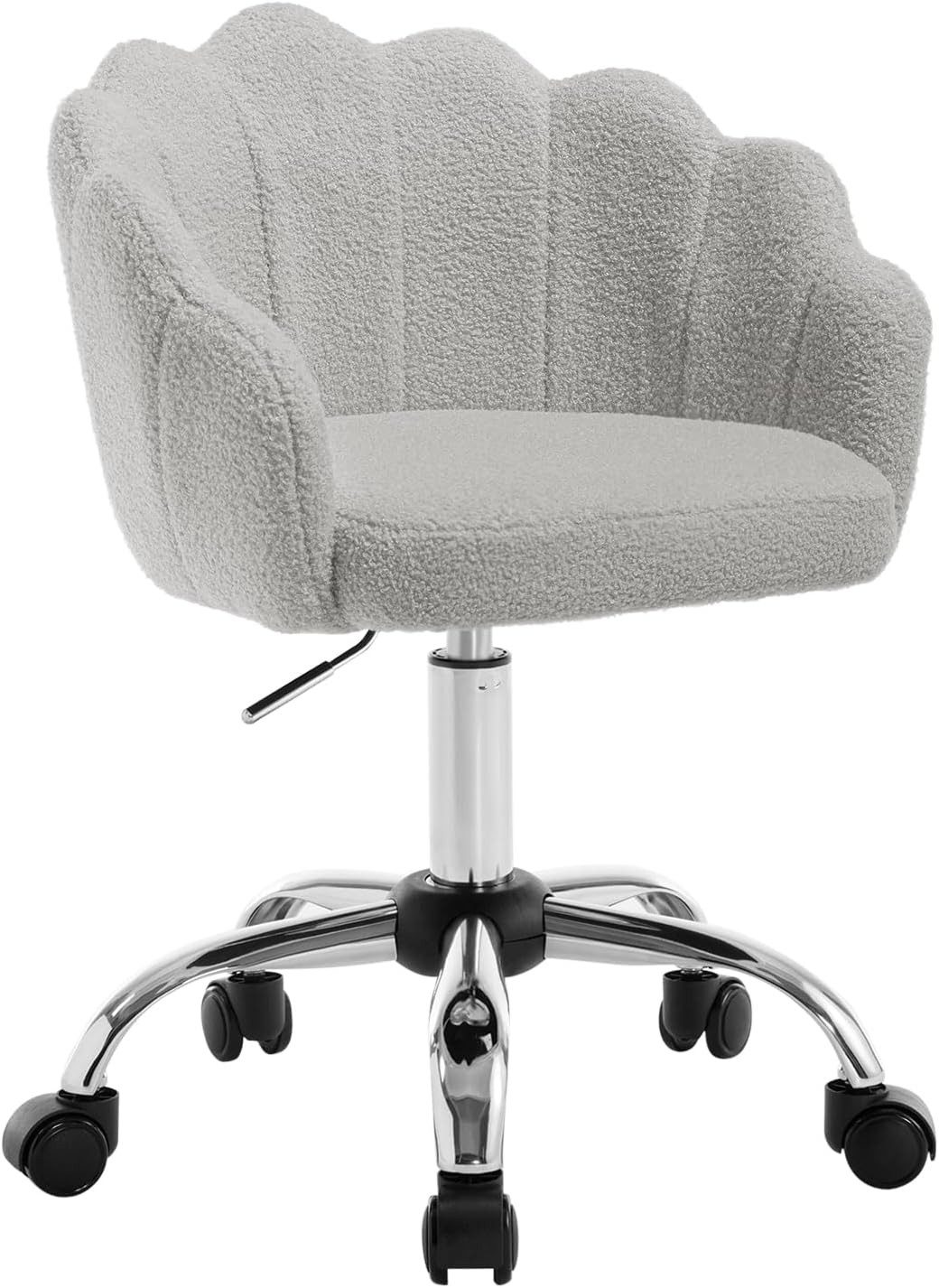 Woltu Schreibtischstuhl (1 St), mit Blütenblatt-Rückenlehne, Kaschmir Stoff günstig online kaufen