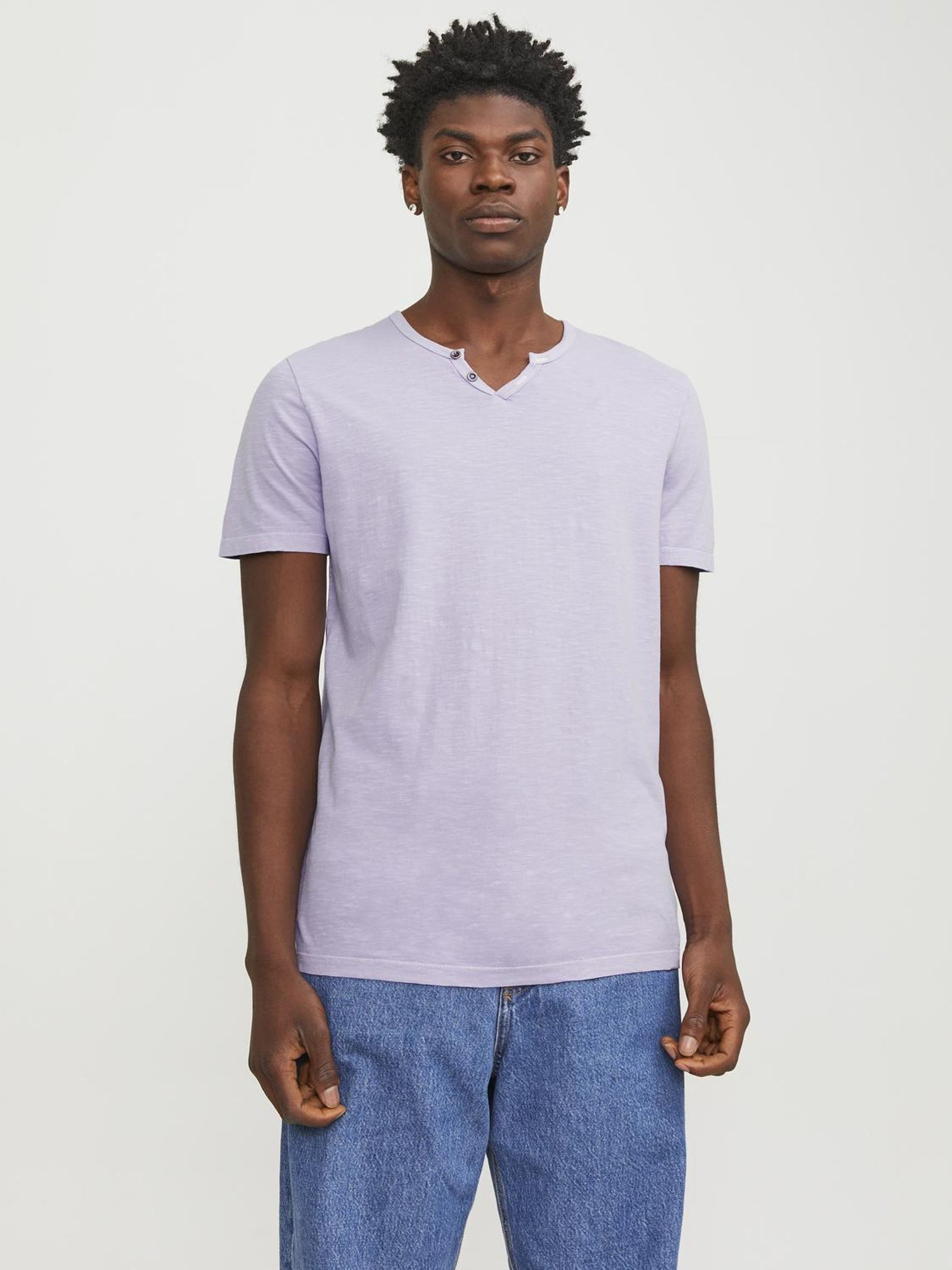 Jack & Jones T-Shirt JJESPLIT NECK günstig online kaufen