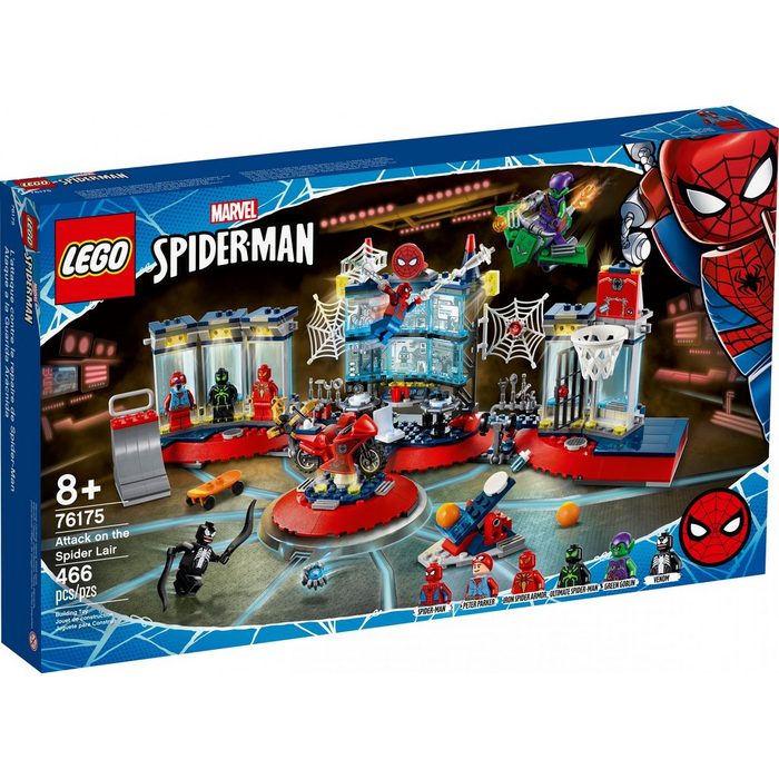 LEGO® Konstruktionsspielsteine LEGO® Marvel Super Heroes™ - Angriff auf Spider-Ma (Set 466 St)