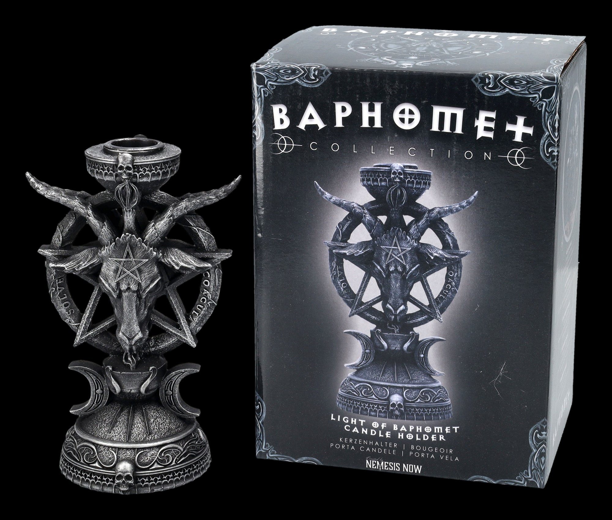 Figuren Shop GmbH Kerzenhalter Kerzenhalter - Light of Baphomet - Nemesis Now - Gothic Dekoartikel