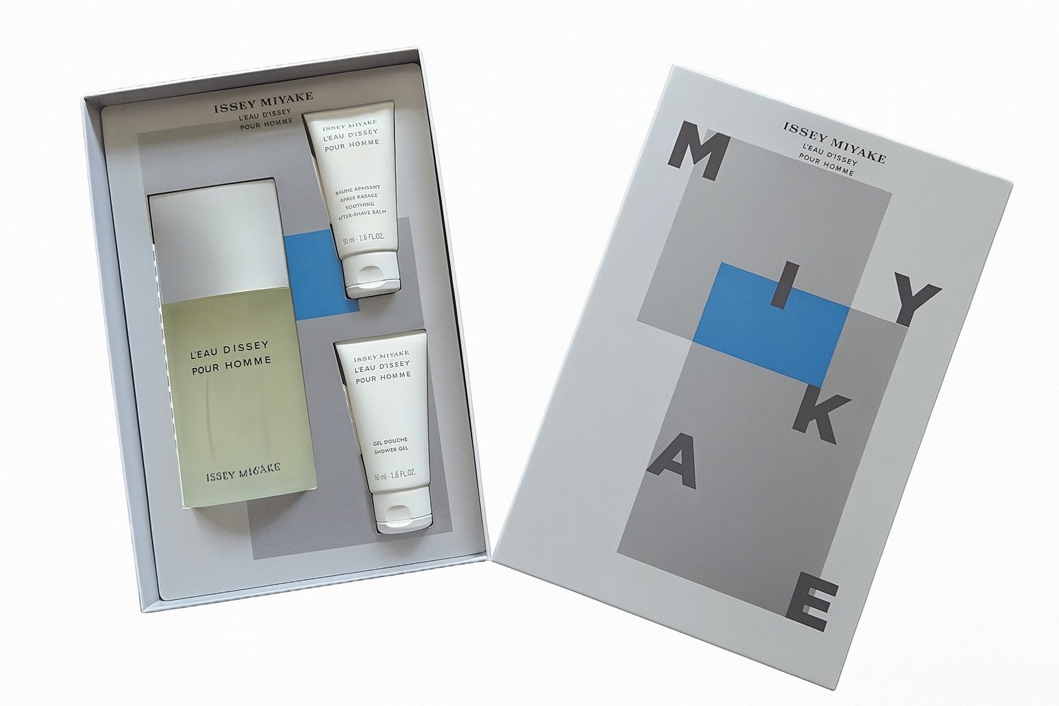 Issey Miyake Eau de Toilette L`Eau D`Issey Pour Homme 125ml Eau De Toilette &ASB 50ml & DG 50ml