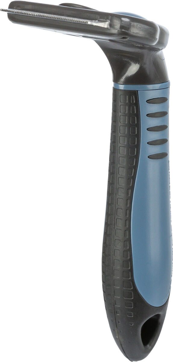 TRIXIE Fellbürste Carding-Striegel - dunkelgrau/blau - 7 × 15 cm