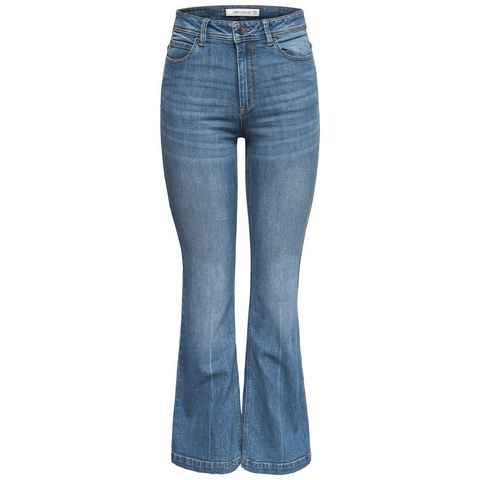 JACQUELINE de YONG Schlagjeans Flare Jeans JDYNWFLORA Denim High Waist Schlag Hose (1-tlg) 3701 in Blau