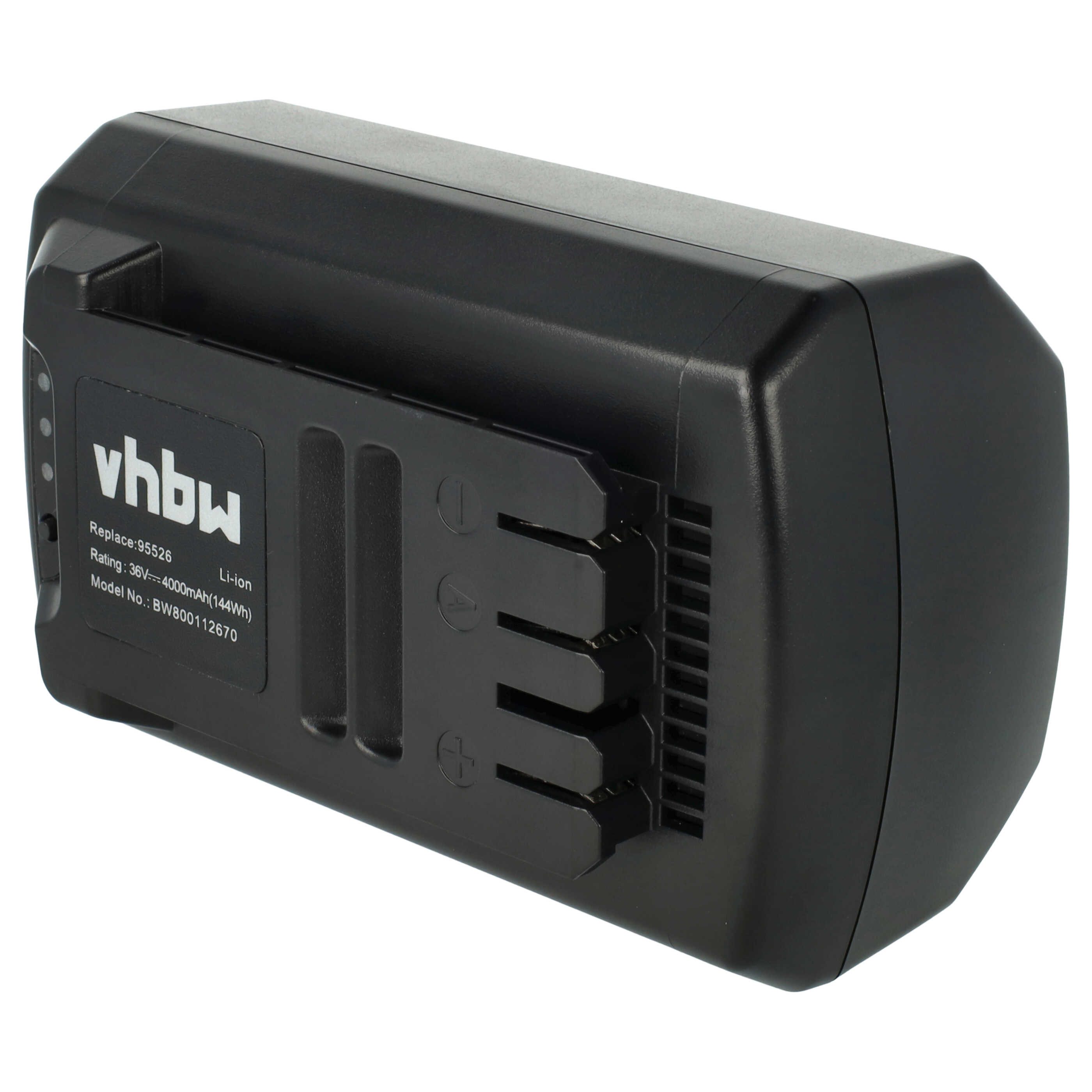 vhbw Akku passend für Güde Akku-Rasenmäher 430/36 Li-Ion (95545), Akku Akku Li-Ion 4000 mAh (36 V, 1 St), Leistungsfähiger Austausch-Akku für Werkzeug Powertools wie