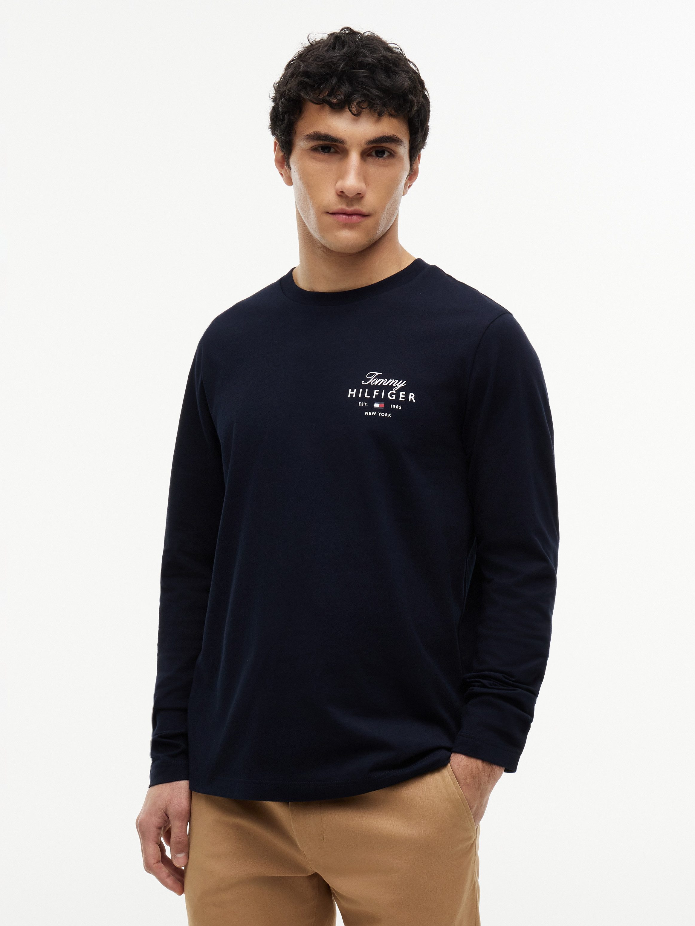 Tommy Hilfiger Langarmshirt SCRIPT STACK LS REGULAR TEE