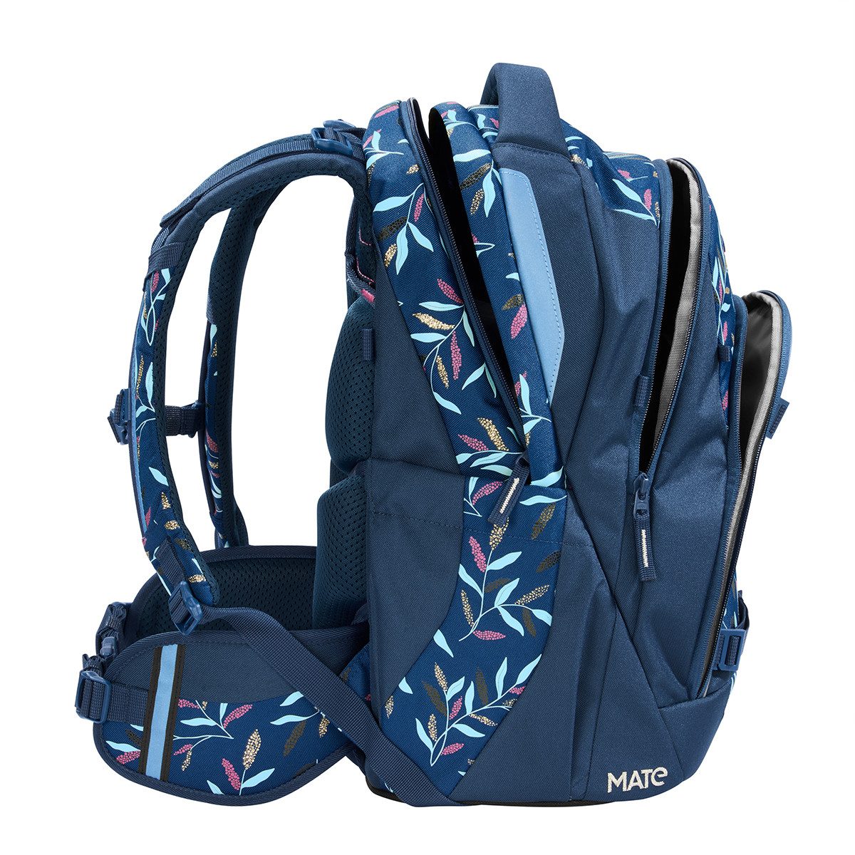 coocazoo Schulranzen Schulrucksack-Set MATE Boho Glam 3-teilig (3-teilig), ergonomisch, Körpergröße: 135 - 180 cm, Easy-Grow-System – Bild 5 von 5