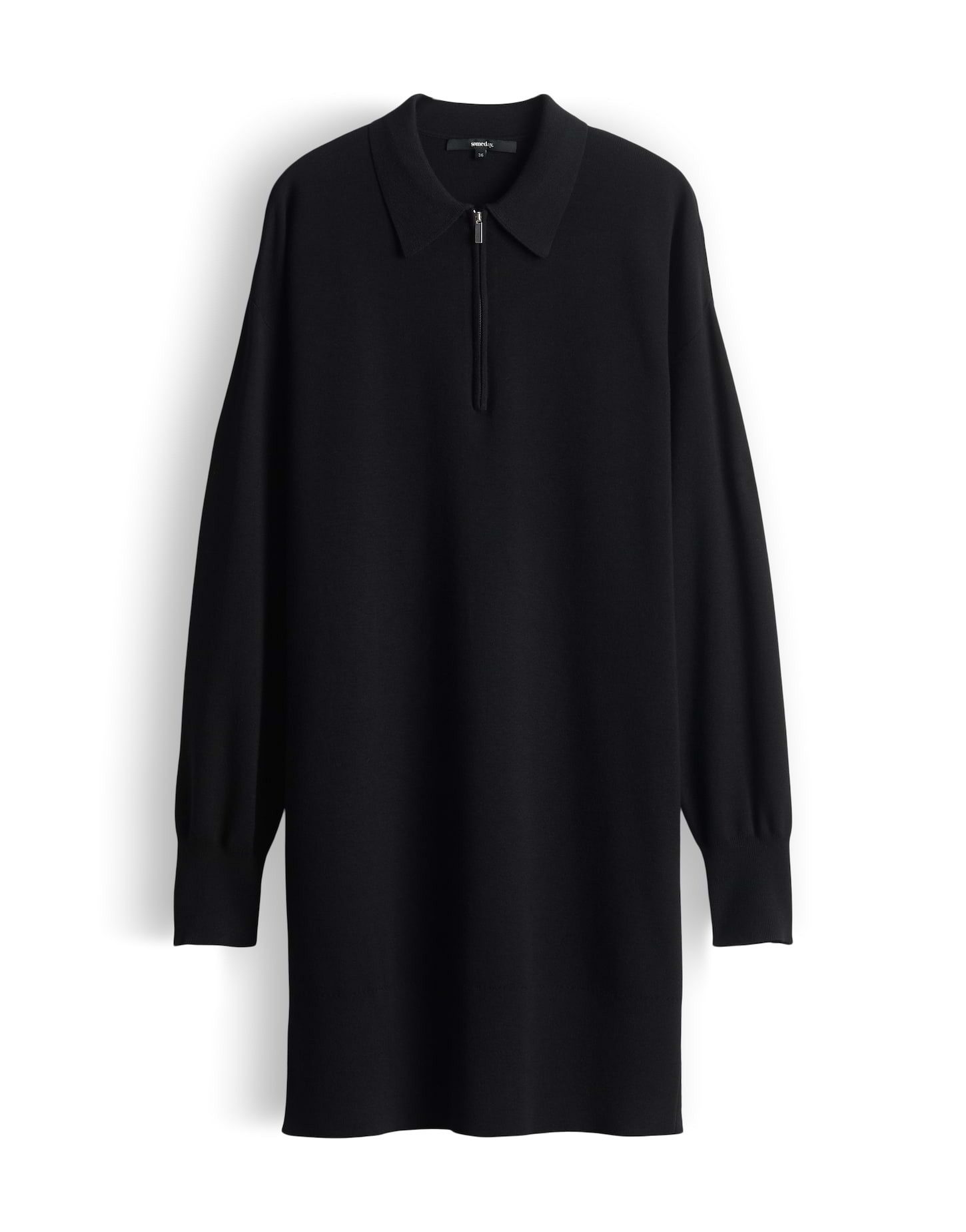 someday Sweatkleid QIVANA feines Strickkleid mit Polokragen günstig online kaufen
