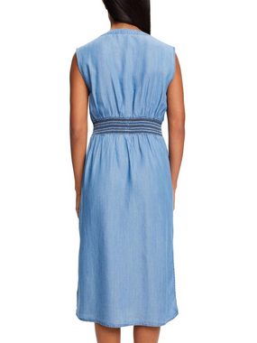 Esprit Strandkleid Ärmelloses Midikleid in Jeansoptik