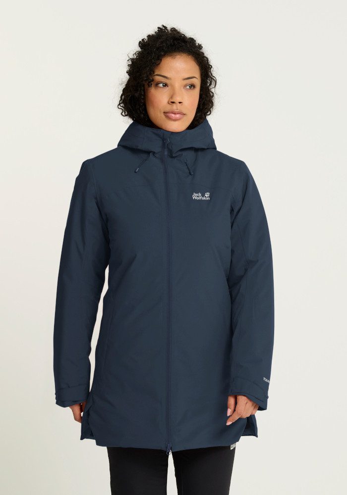Jack Wolfskin Wintermantel HEIDELSTEIN 2 INS JKT W mit langärmeliger Form, aus Polyester