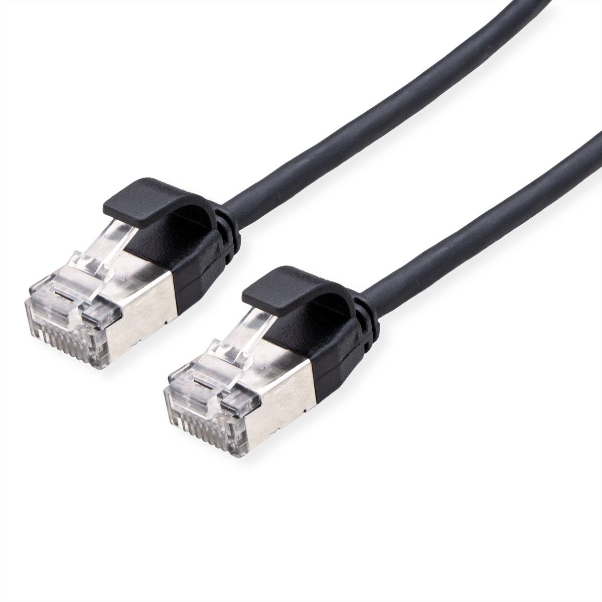 ROLINE U/FTP DataCenter Patchkabel Cat.6A (Class EA) LAN-Kabel, RJ-45 Männlich (Stecker), RJ-45 Männlich (Stecker) (15.0 cm), LSOH, slim