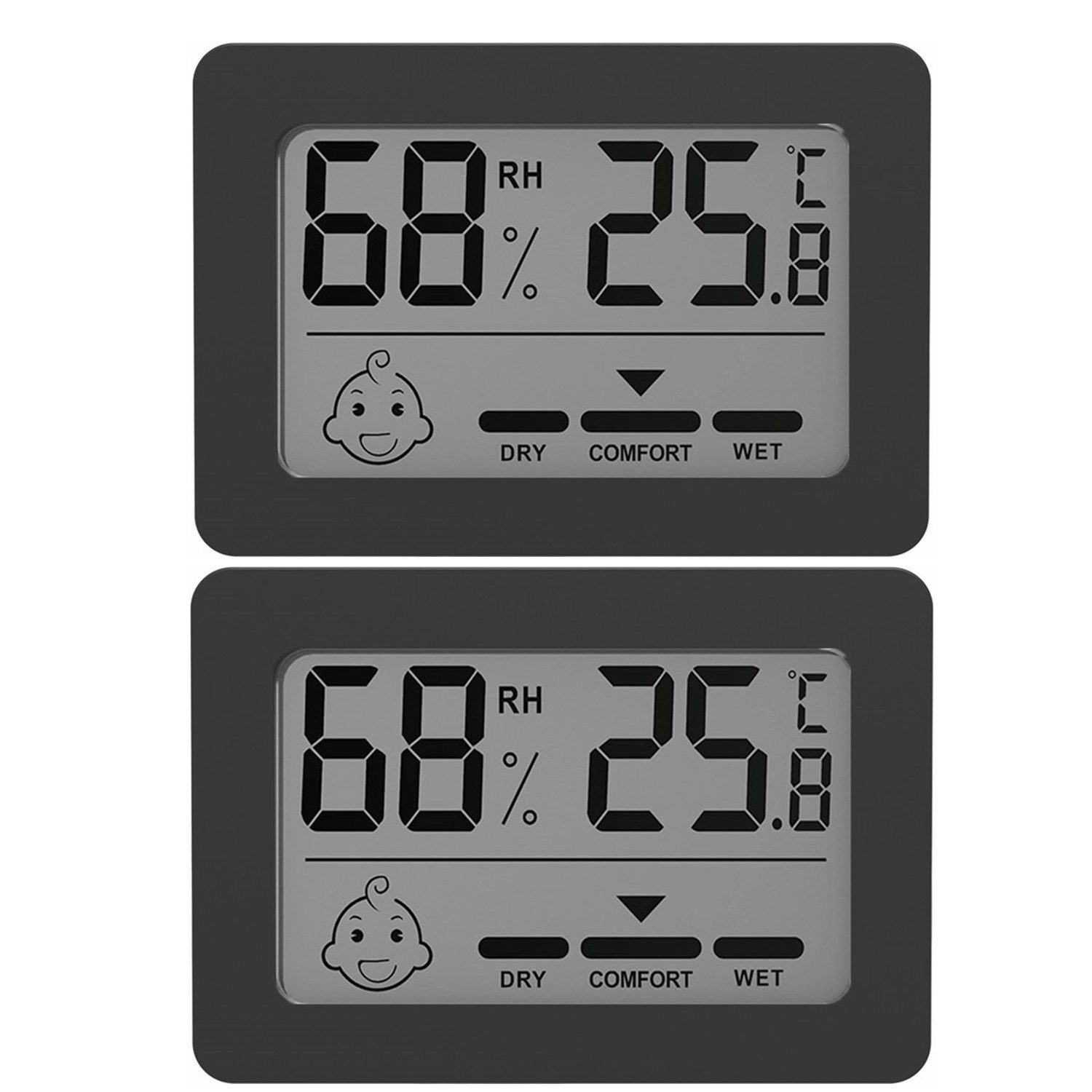 Raumthermometer Digitales Thermo-Hygrometer Thermometer Temperatur LCD Messgerät