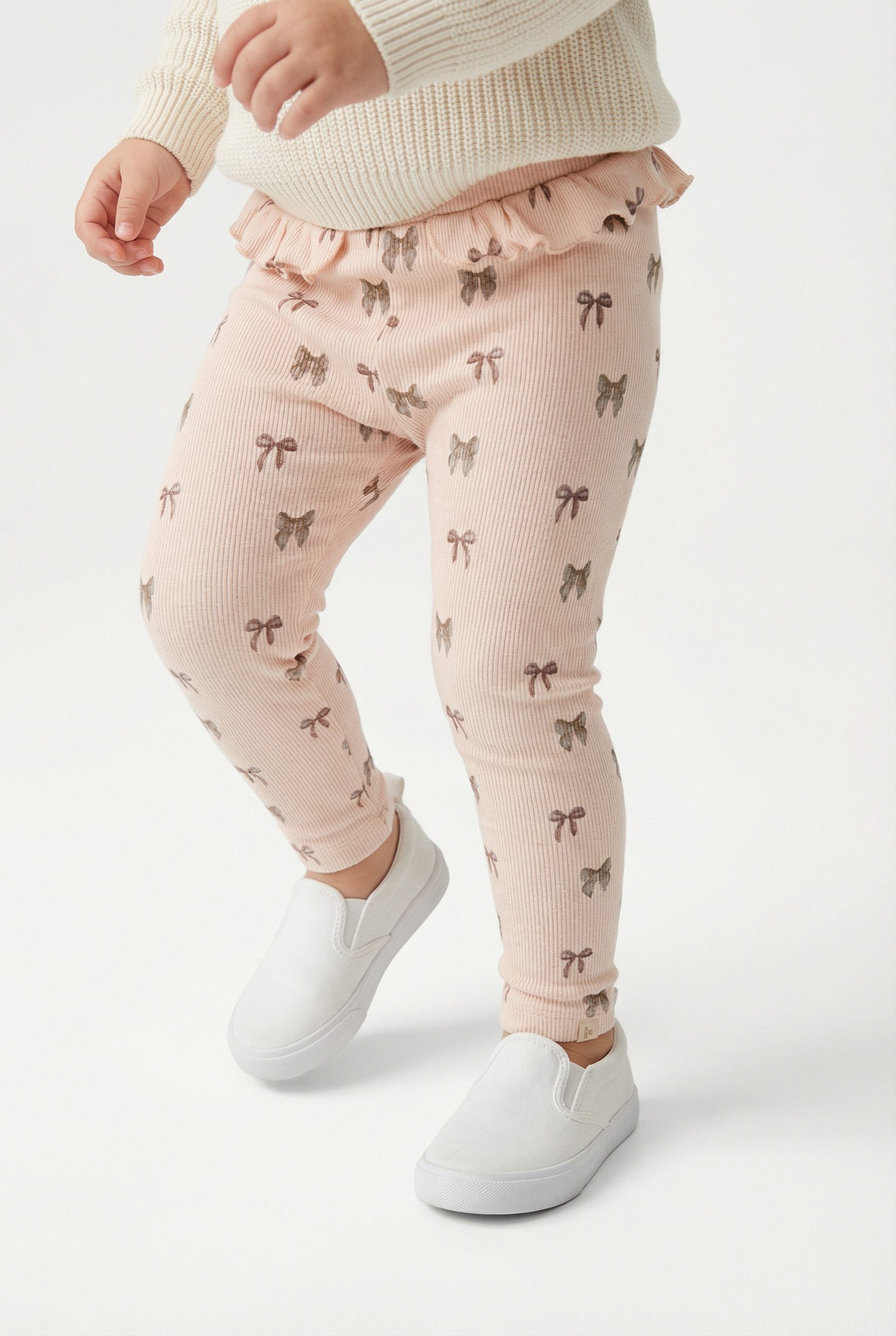 Lil' Atelier Leggings NMFGAVO EFI SLIM LEGGING LIL NOOS weiche Jersey Rippqualität