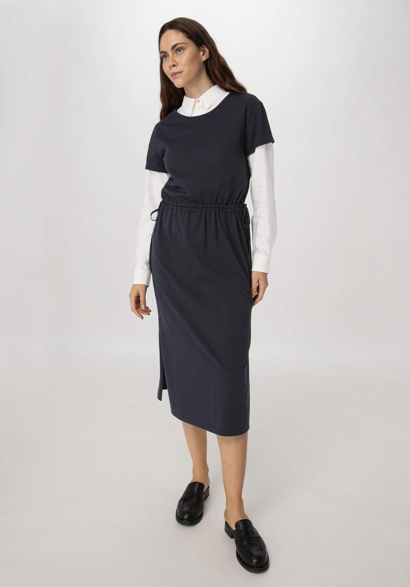 Hessnatur Jerseykleid Midi Regular aus reiner günstig online kaufen
