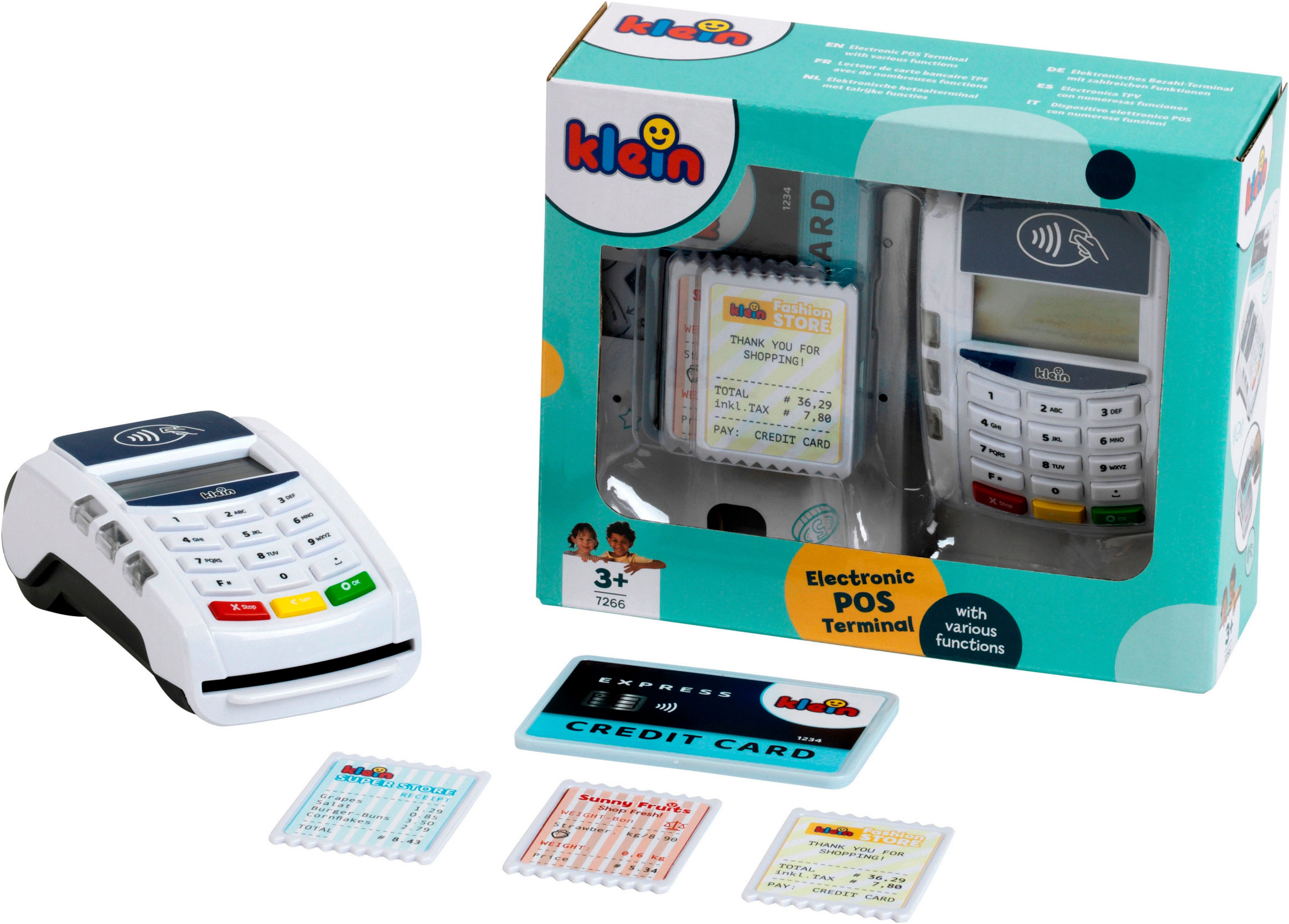 Klein Spielkasse Bezahl-Terminal II, mit Licht & Sound