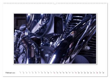 CALVENDO Wandkalender Emotionale Momente: Harley Davidson - Wide Glide (Premium, hochwertiger DIN A2 Wandkalender 2023, Kunstdruck in Hochglanz)