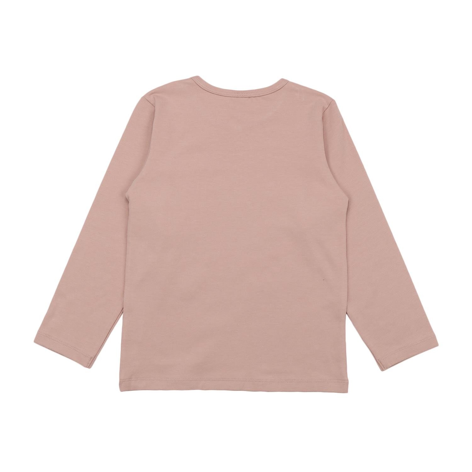 Walkiddy Langarmshirt Bio-Baumwoll Shirt für Kinder mit süßem Katzendruck