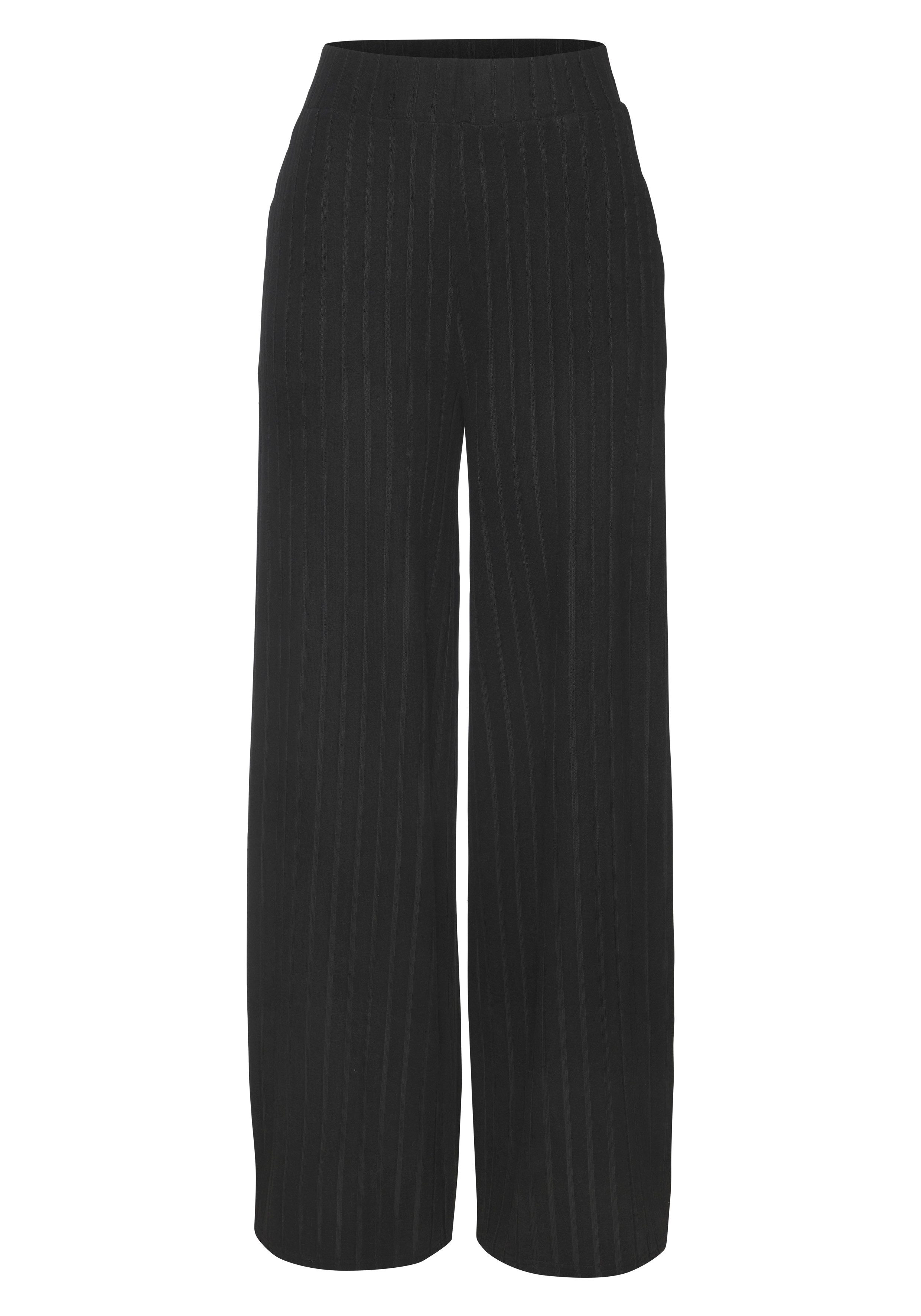 Vivance by Lascana Schlupfhose aus kuscheliger Rippware mit flauschigem Griff Relaxhose aus Rippstoff, bequeme Loungehose, lässige Jerseyhose. € 34,99