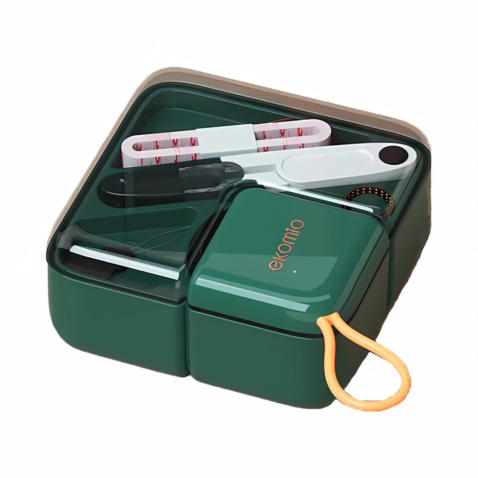 Jumpeak Nähkästchen Nadel- und Fadenbox-Set, tragbare multifunktionale Nadel- und Fadenbox, Mit Tragegriff, tragbar