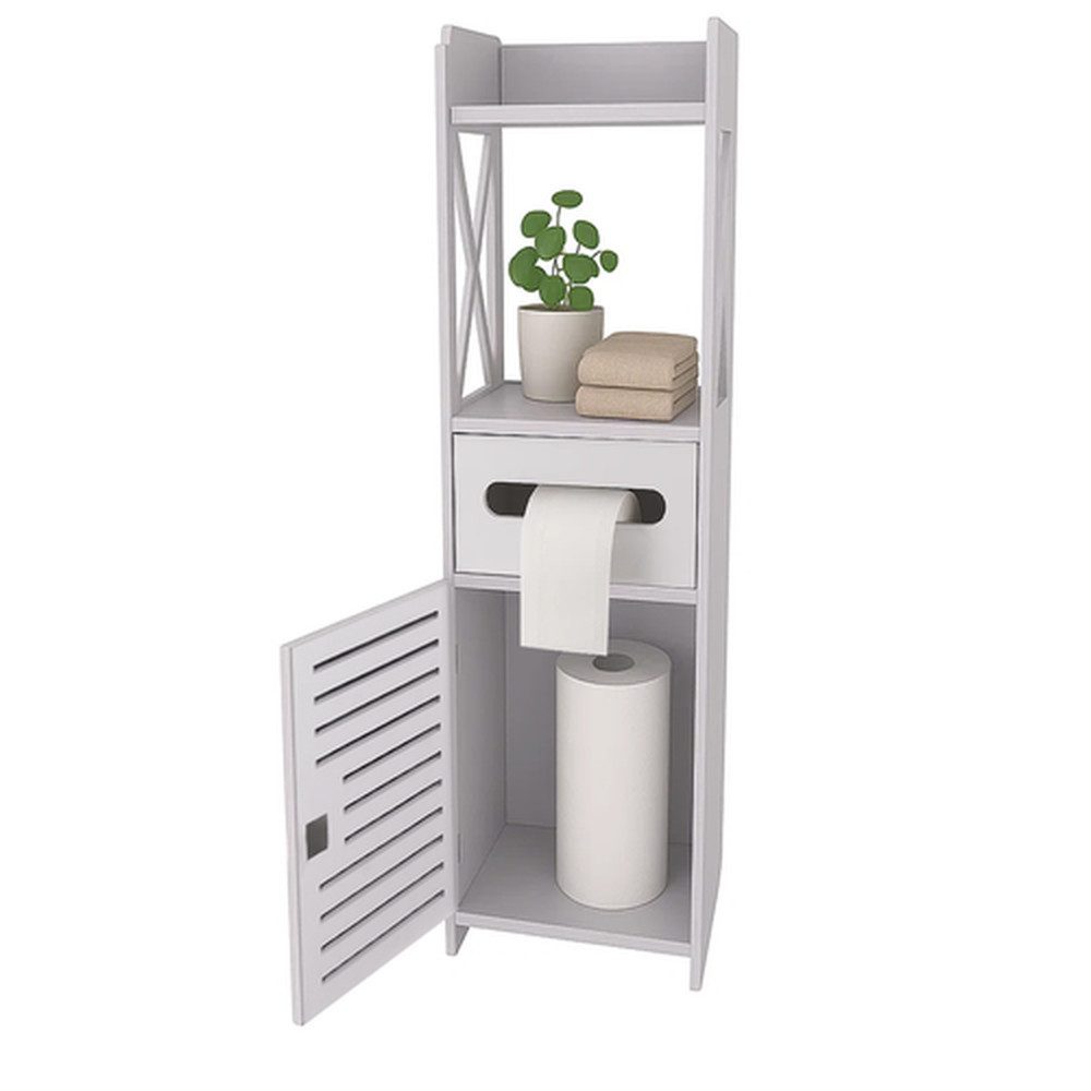 Ruhhy Beistellschrank Badezimmerschrank mit Toilettenpapierhalter (Spar-Set günstig online kaufen